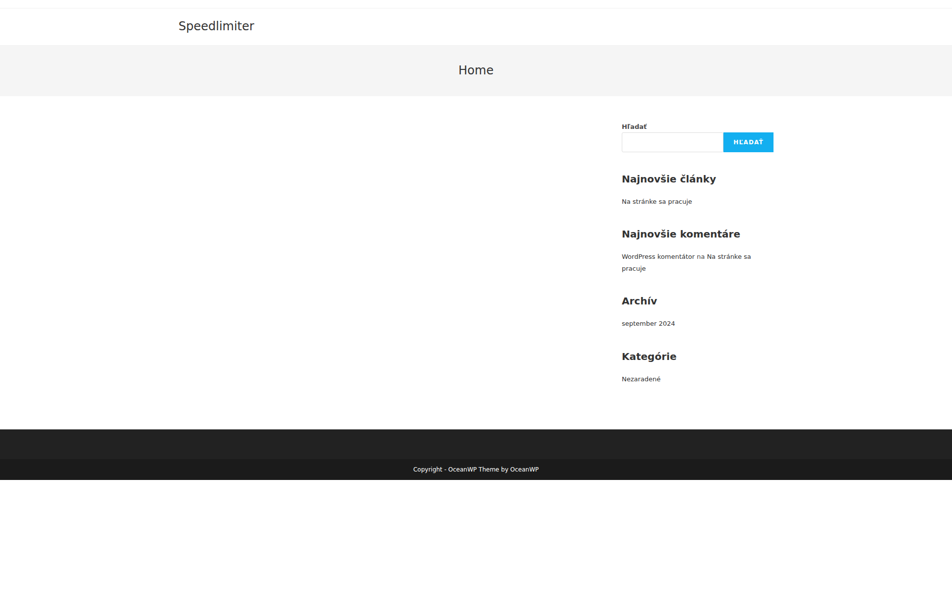 Náhľad webu speedlimiter.sk