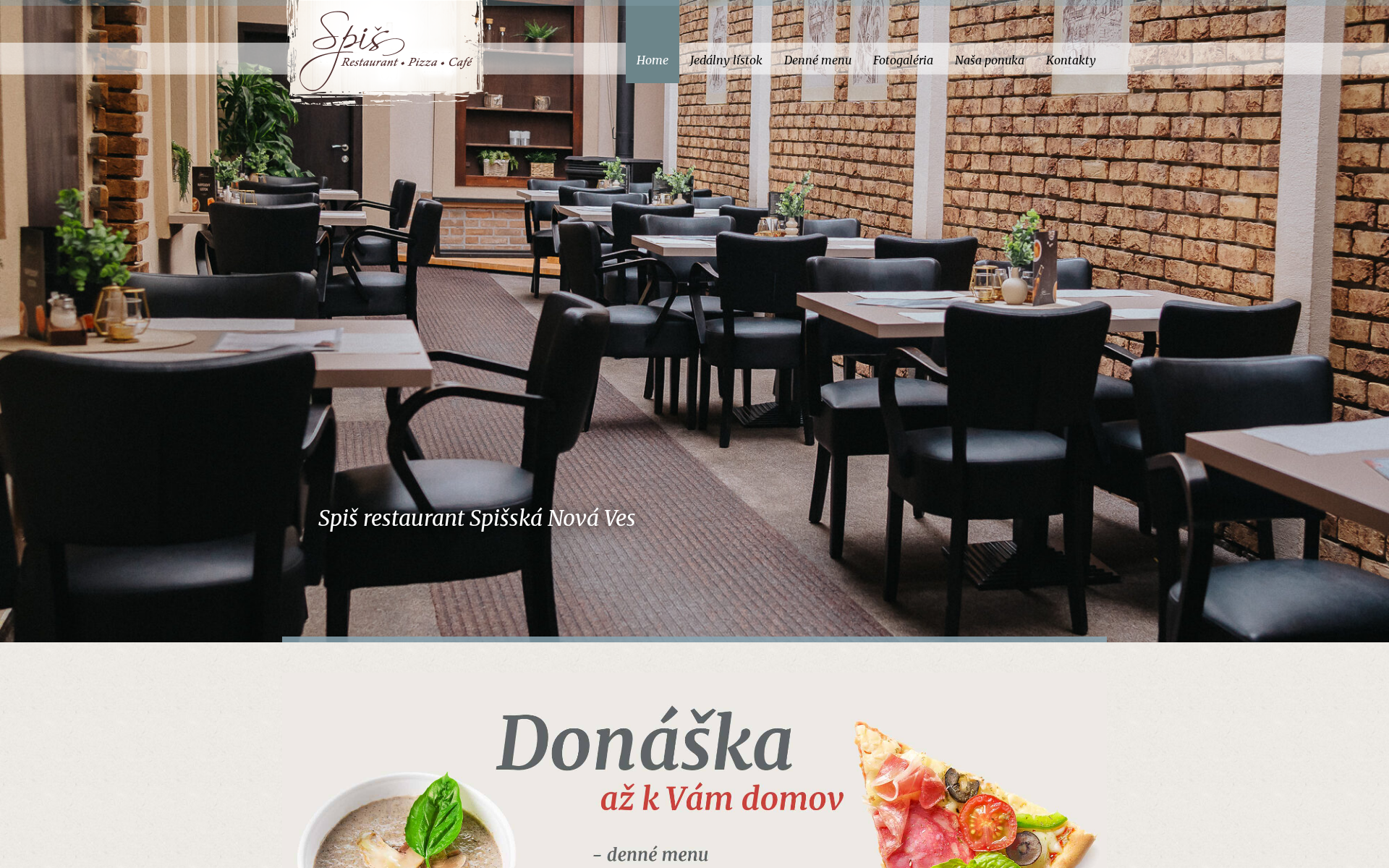 Náhľad webu spisrestaurant.sk