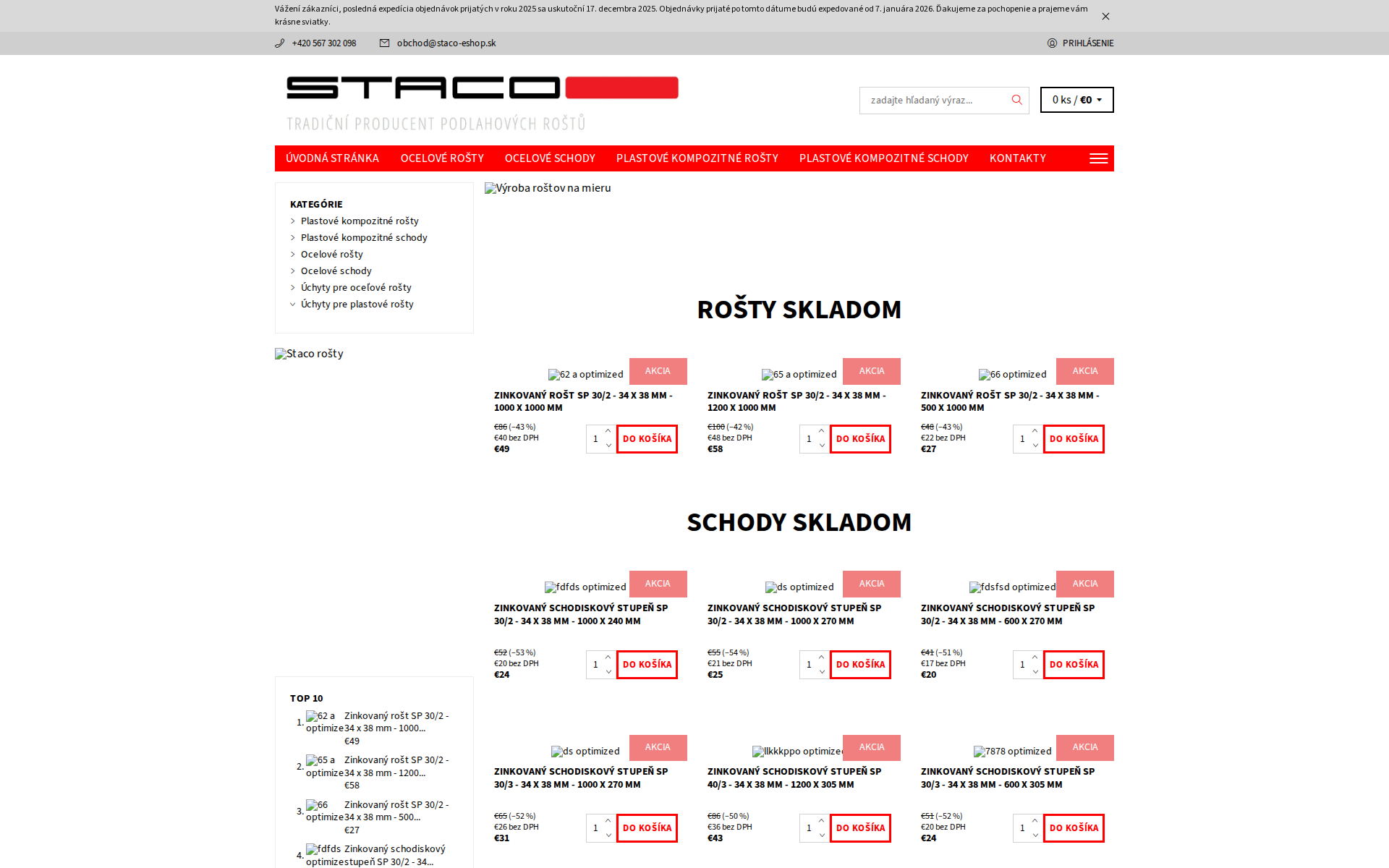Náhľad webu staco-eshop.sk