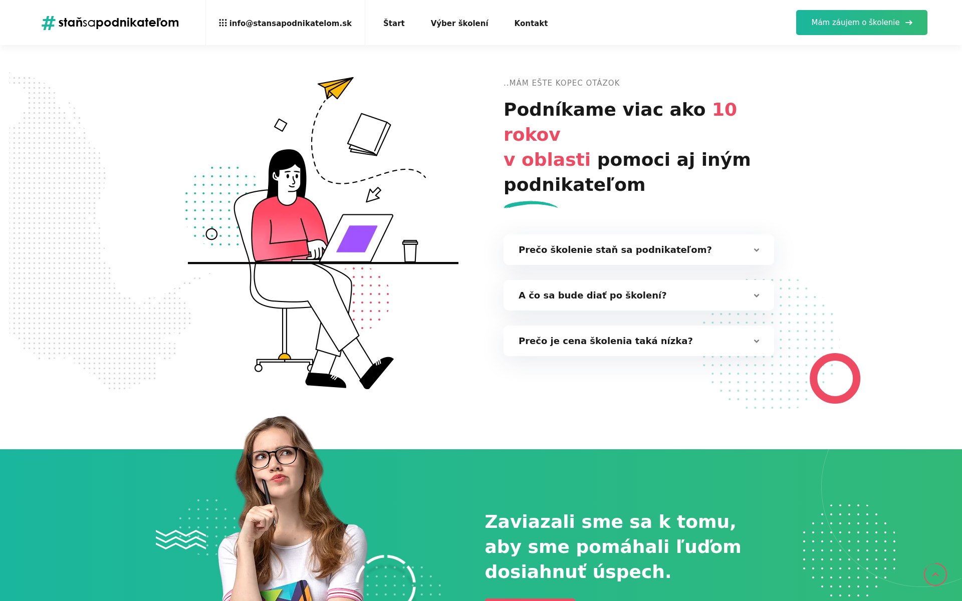Náhľad webu stansapodnikatelom.sk