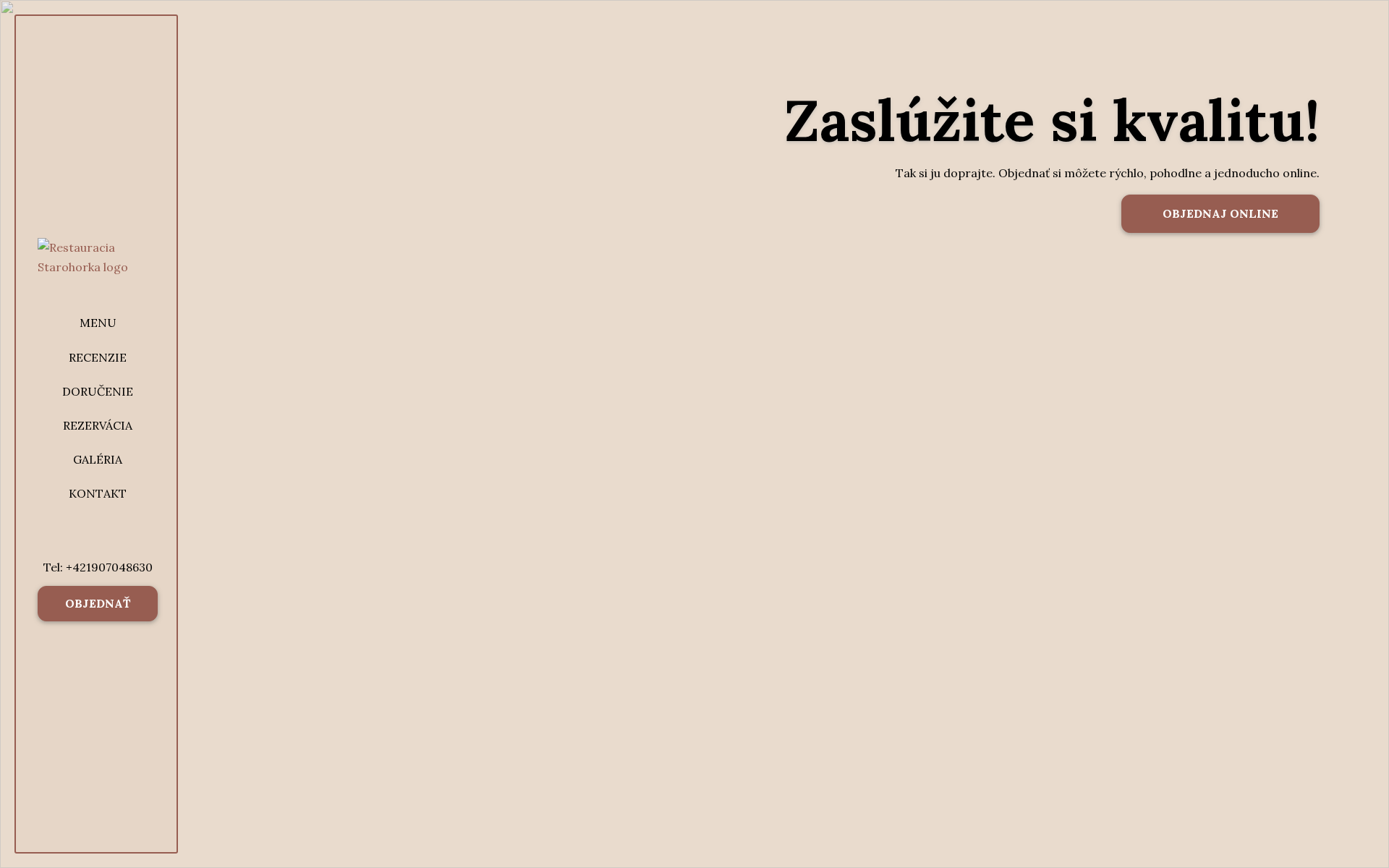 Náhľad webu starohorka.sk