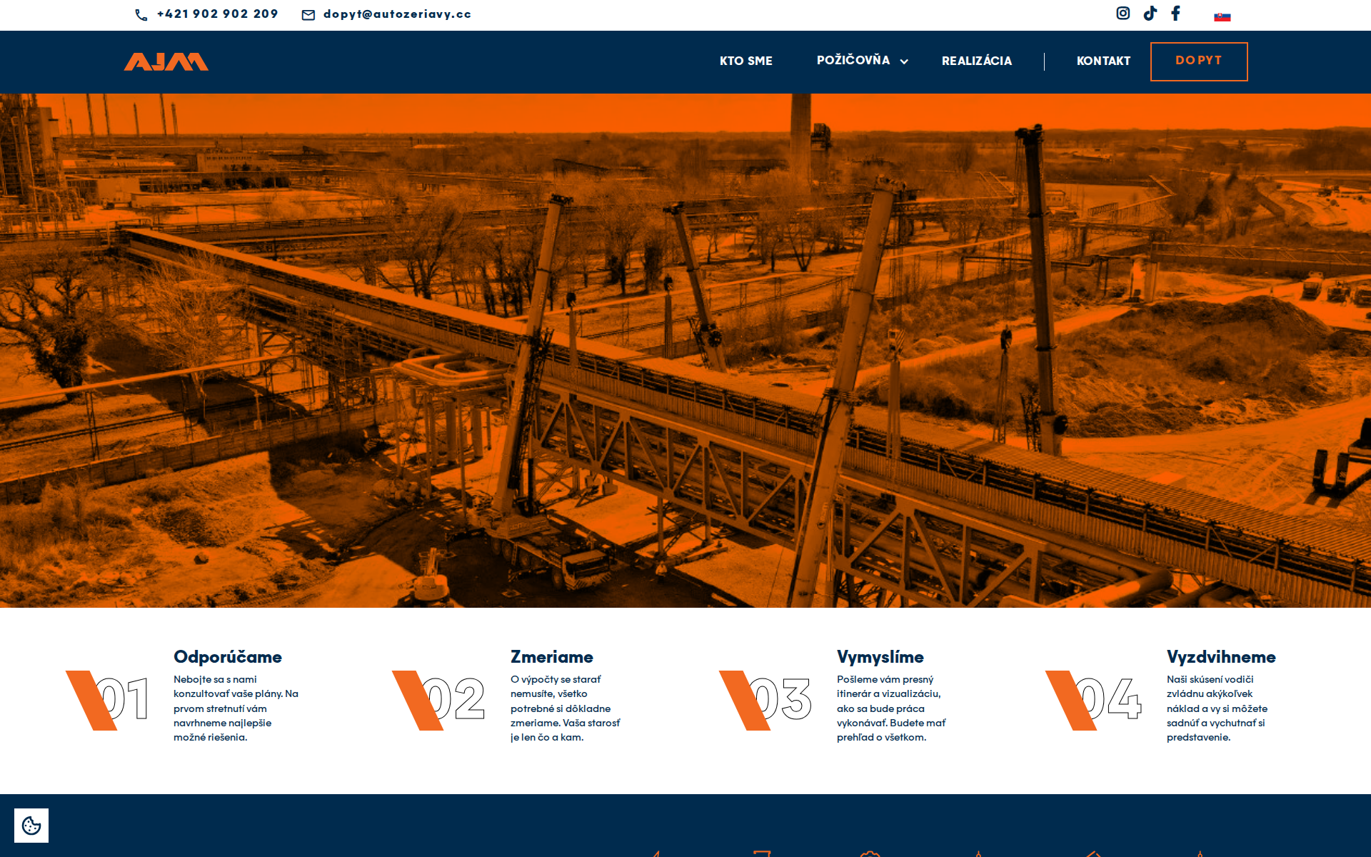 Náhľad webu stavebny-zeriav.sk