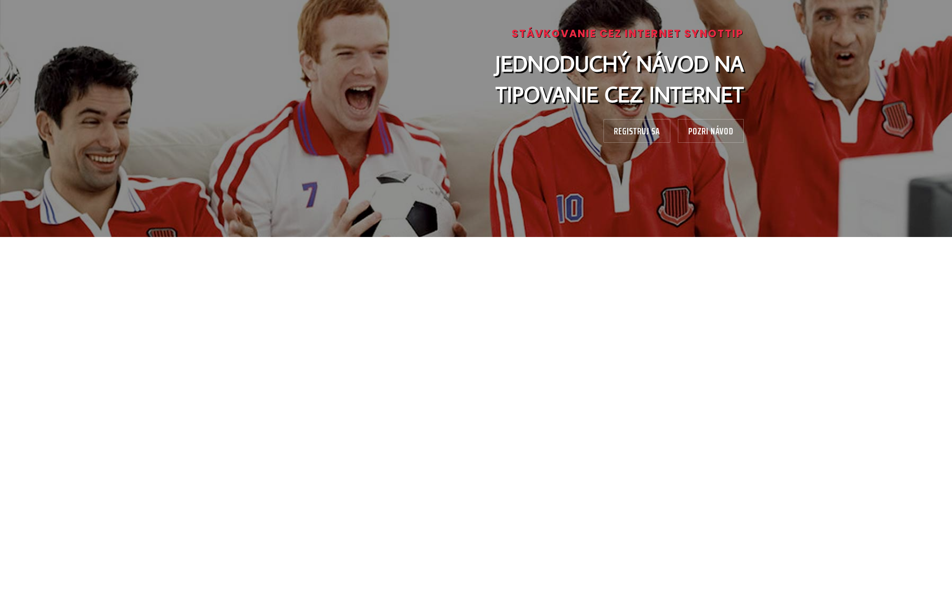 Náhľad webu stavkovanie-tipovanie.sk