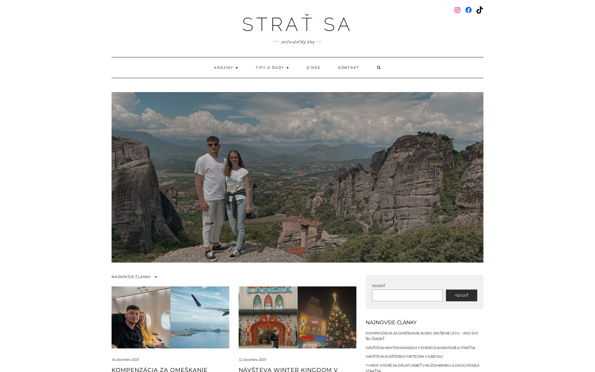 Náhľad webu stratsa.sk