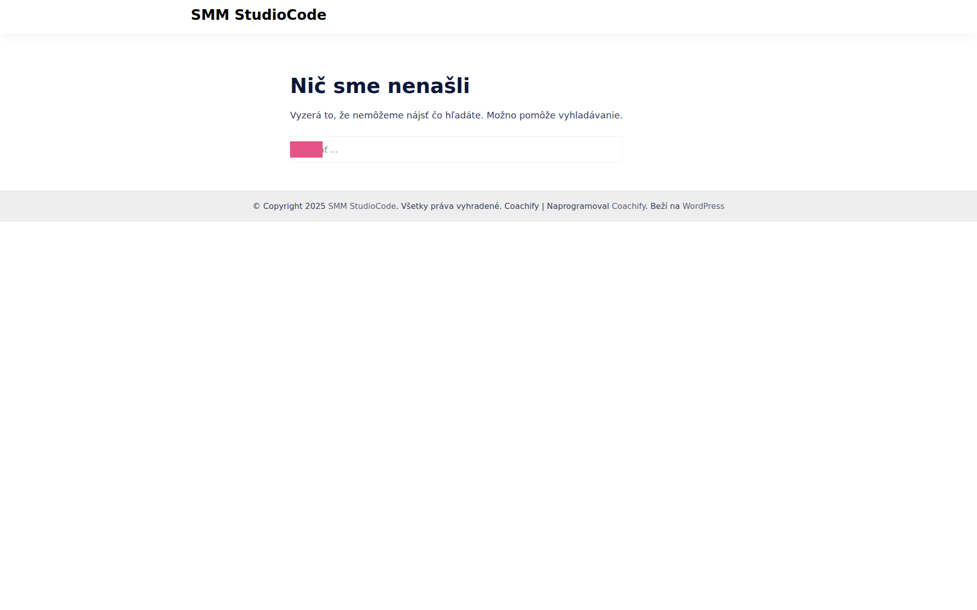 Náhľad webu studiocode.sk