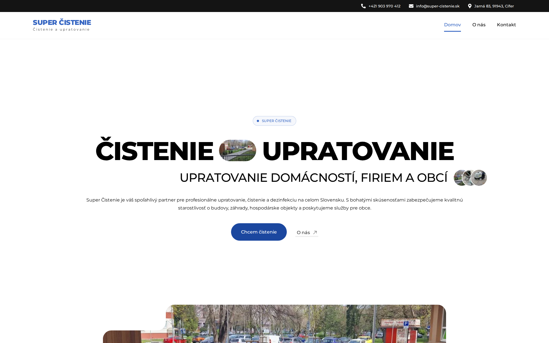 Náhľad webu super-cistenie.sk