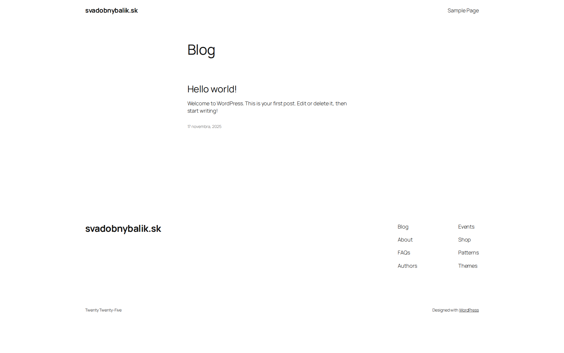 Náhľad webu svadobnybalik.sk