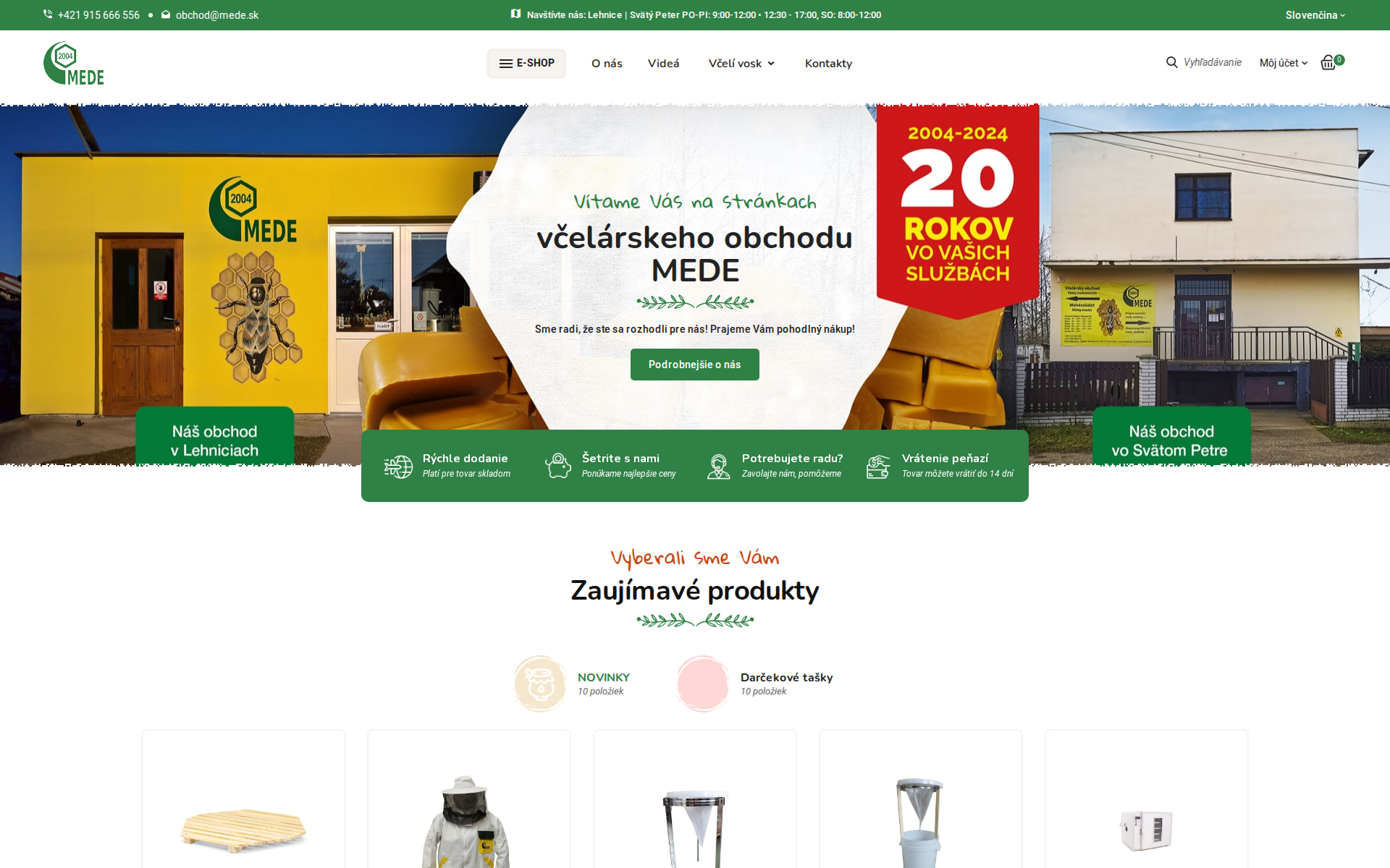 Náhľad webu svet-vciel.sk