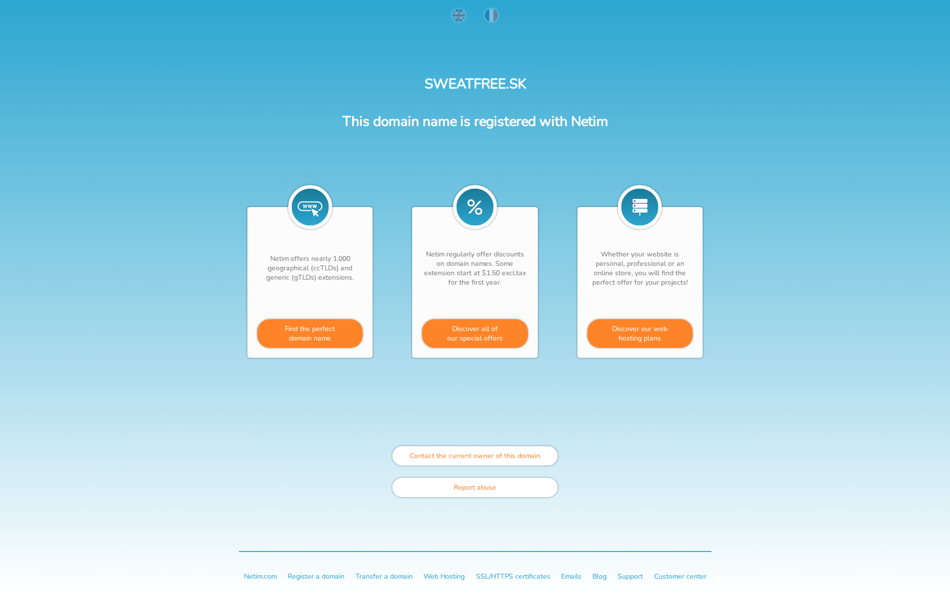 Náhľad webu sweatfree.sk