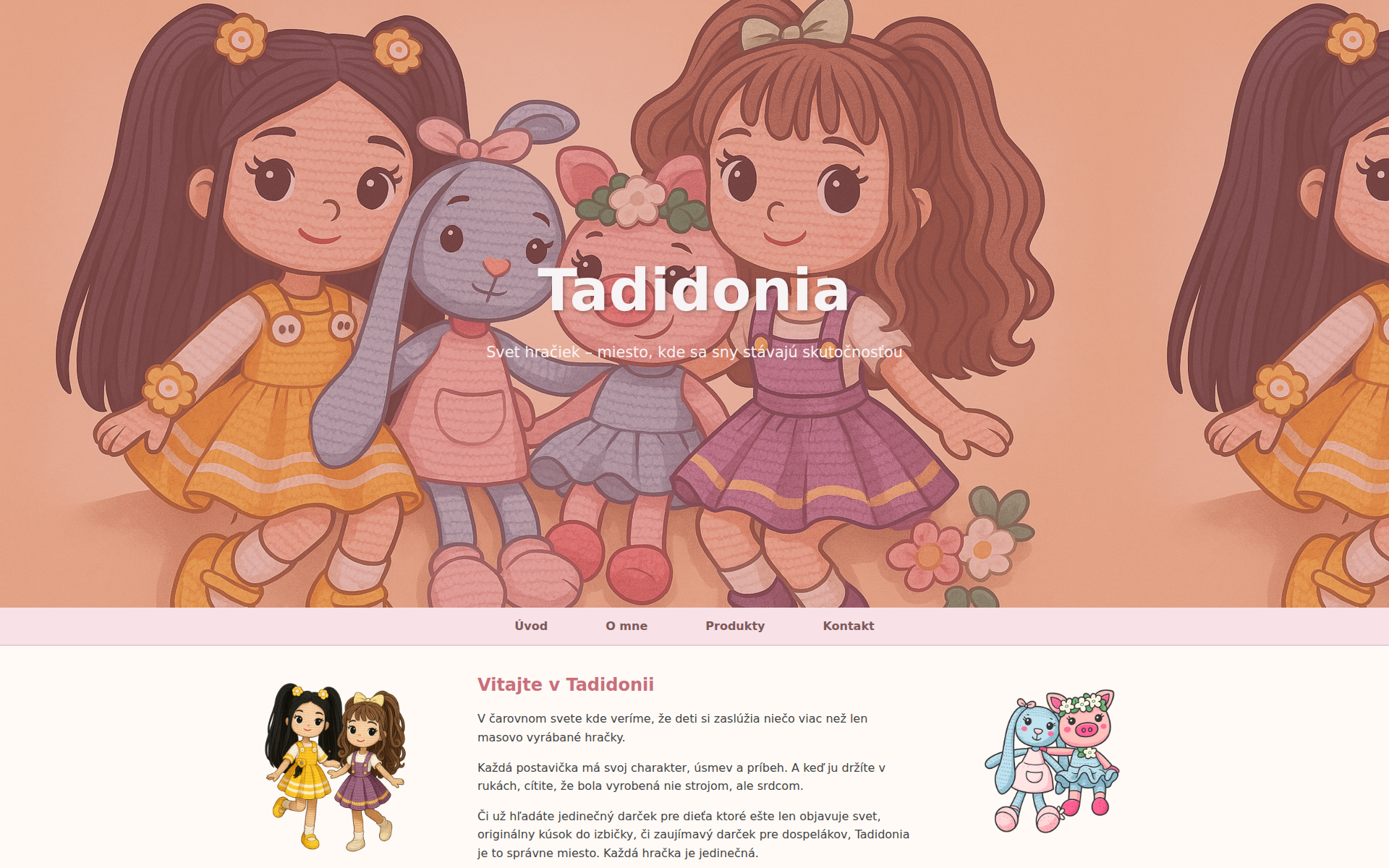 Náhľad webu tadidonia.sk