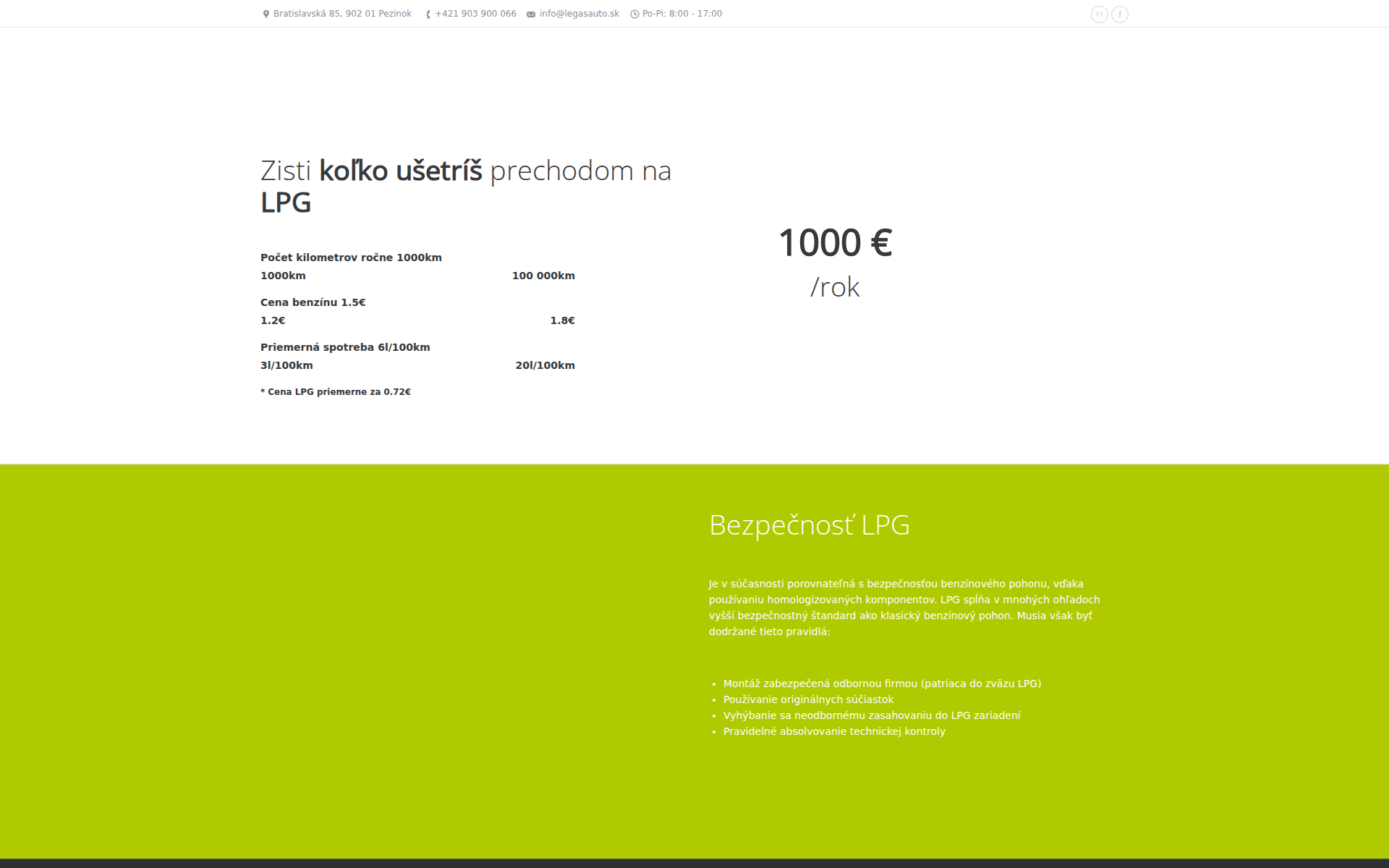 Náhľad webu tankujzapolovicu.sk