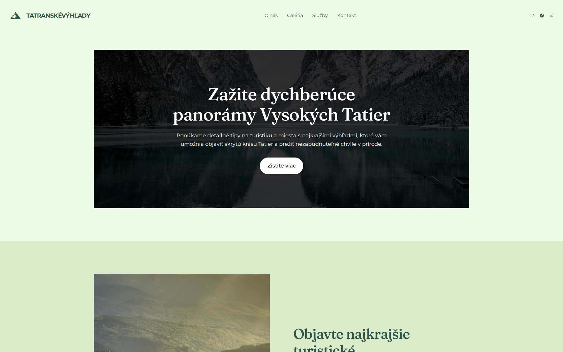 Náhľad webu tatranskevyhlady.sk