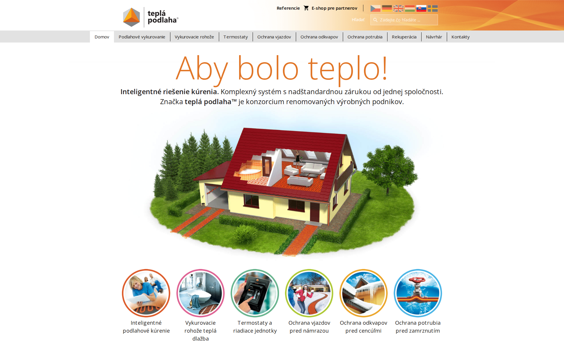 Náhľad webu tepladlazba.sk