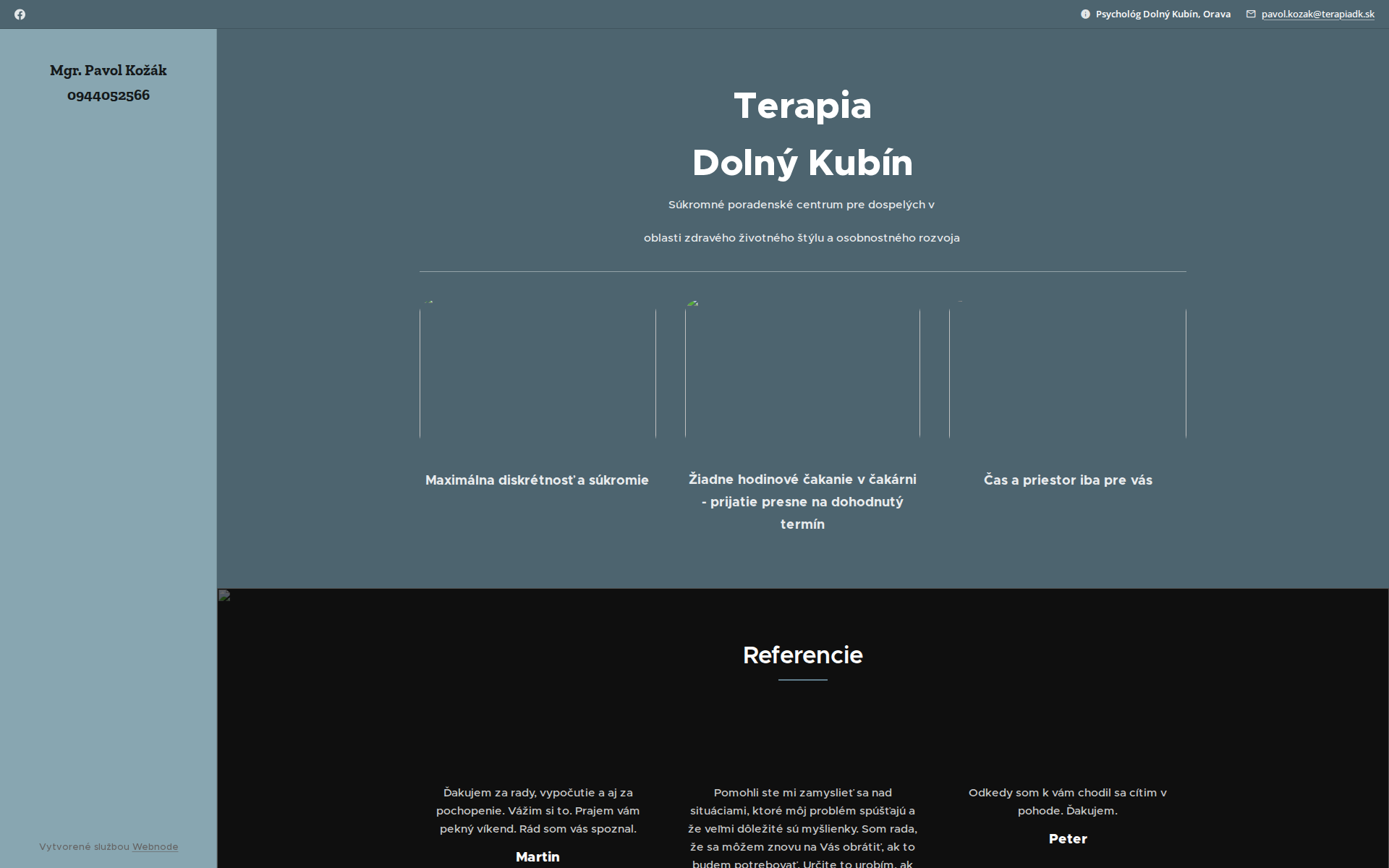 Náhľad webu terapiadk.sk