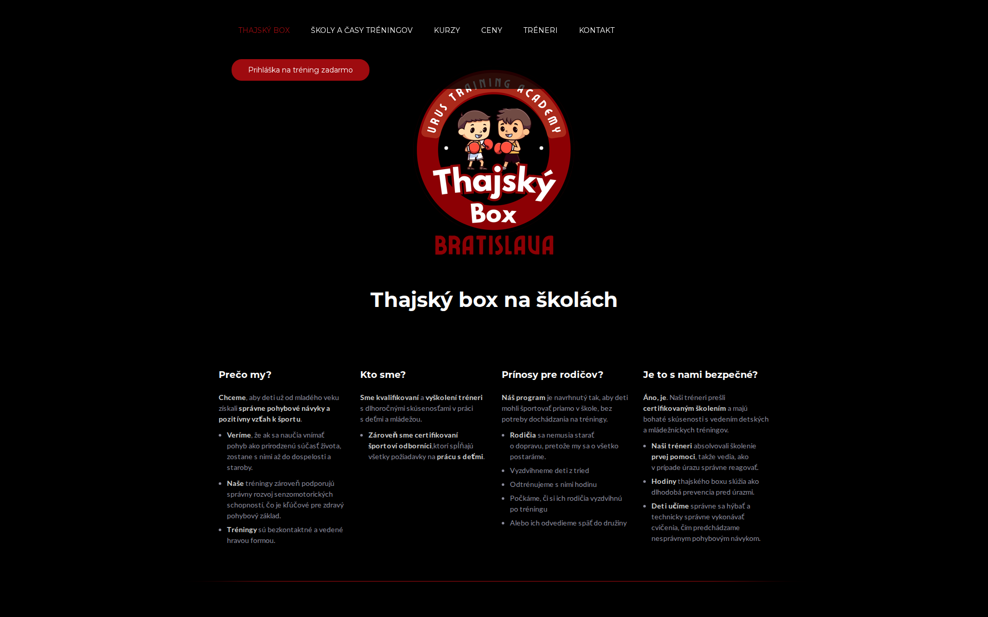 Náhľad webu thajskyboxnaskolach.sk