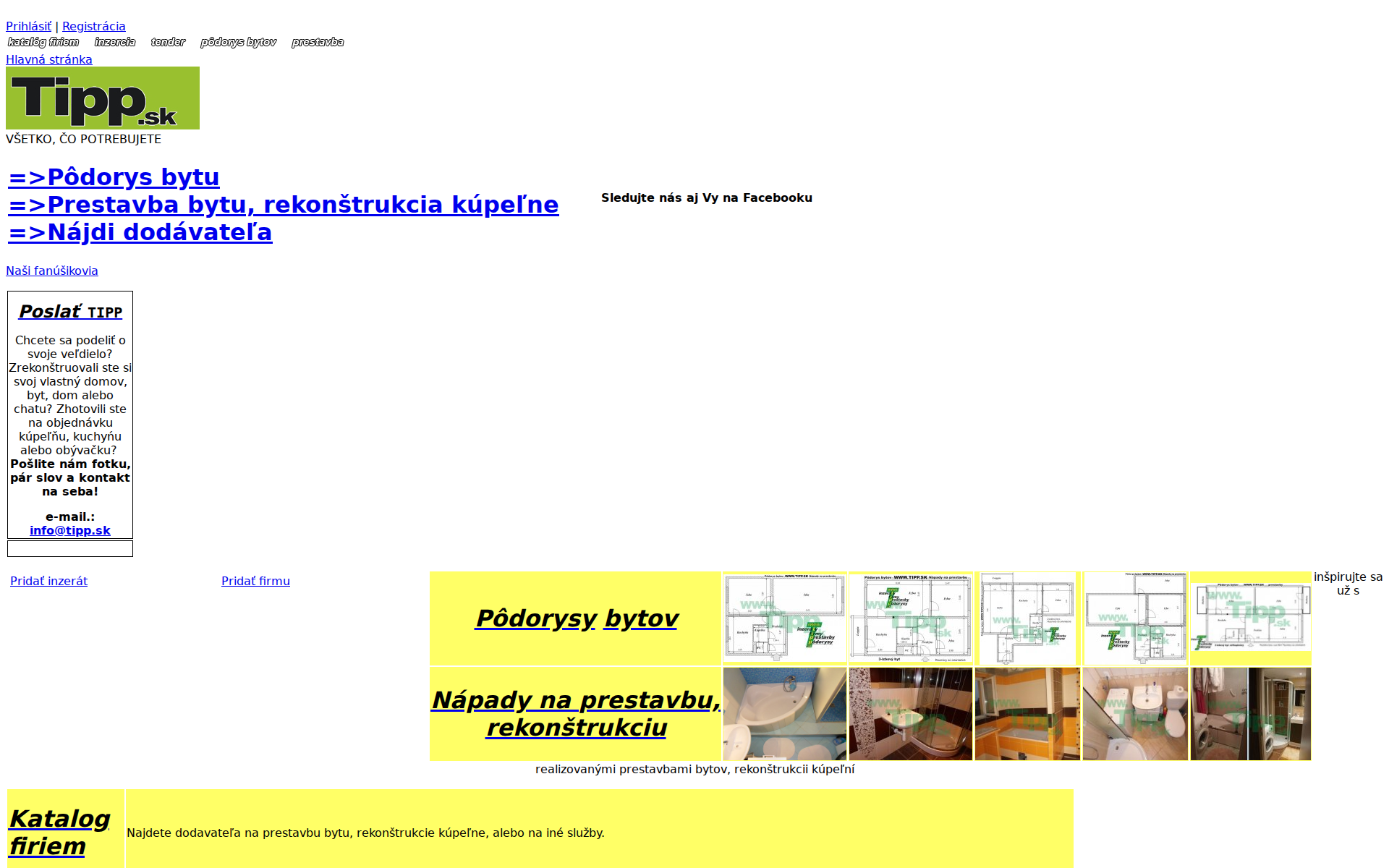 Náhľad webu tipp.sk