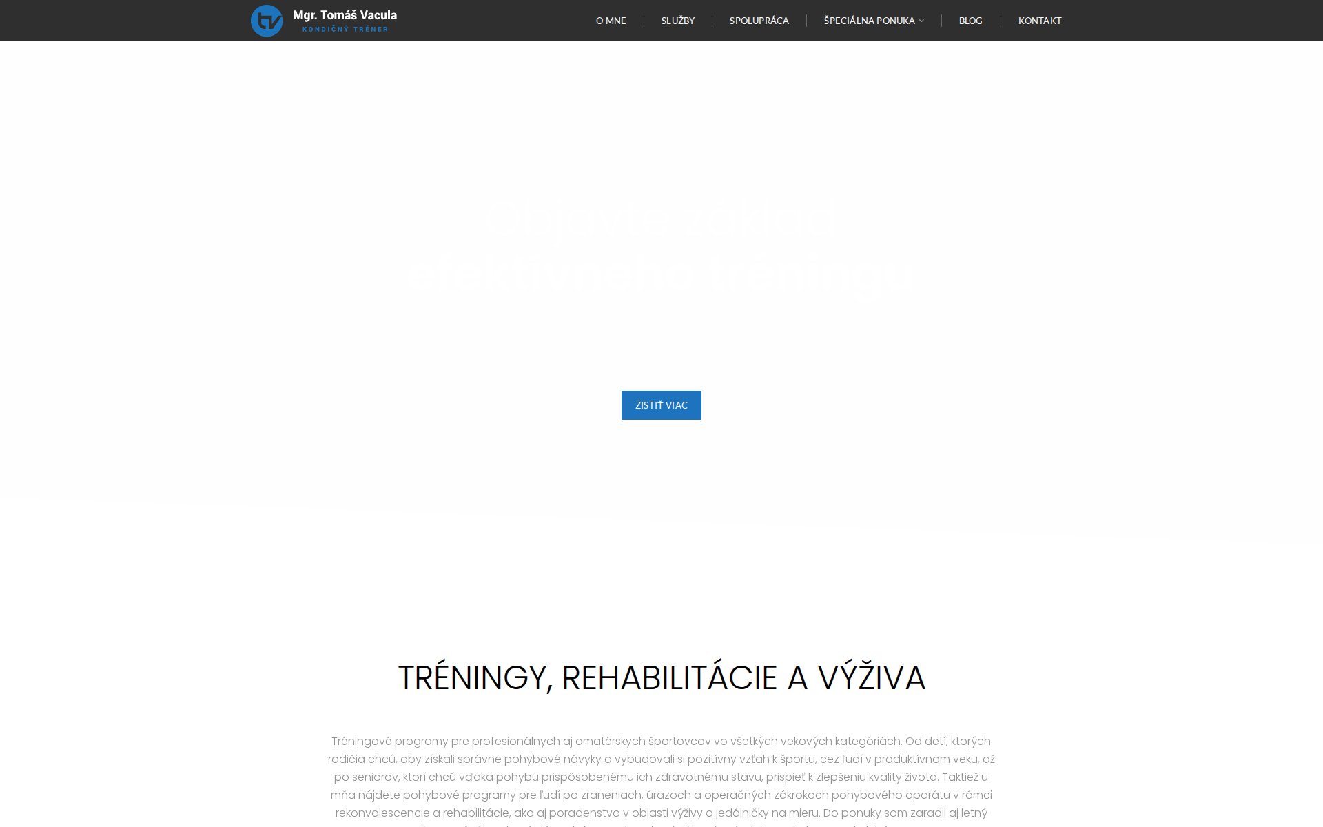 Náhľad webu tomasvacula.sk