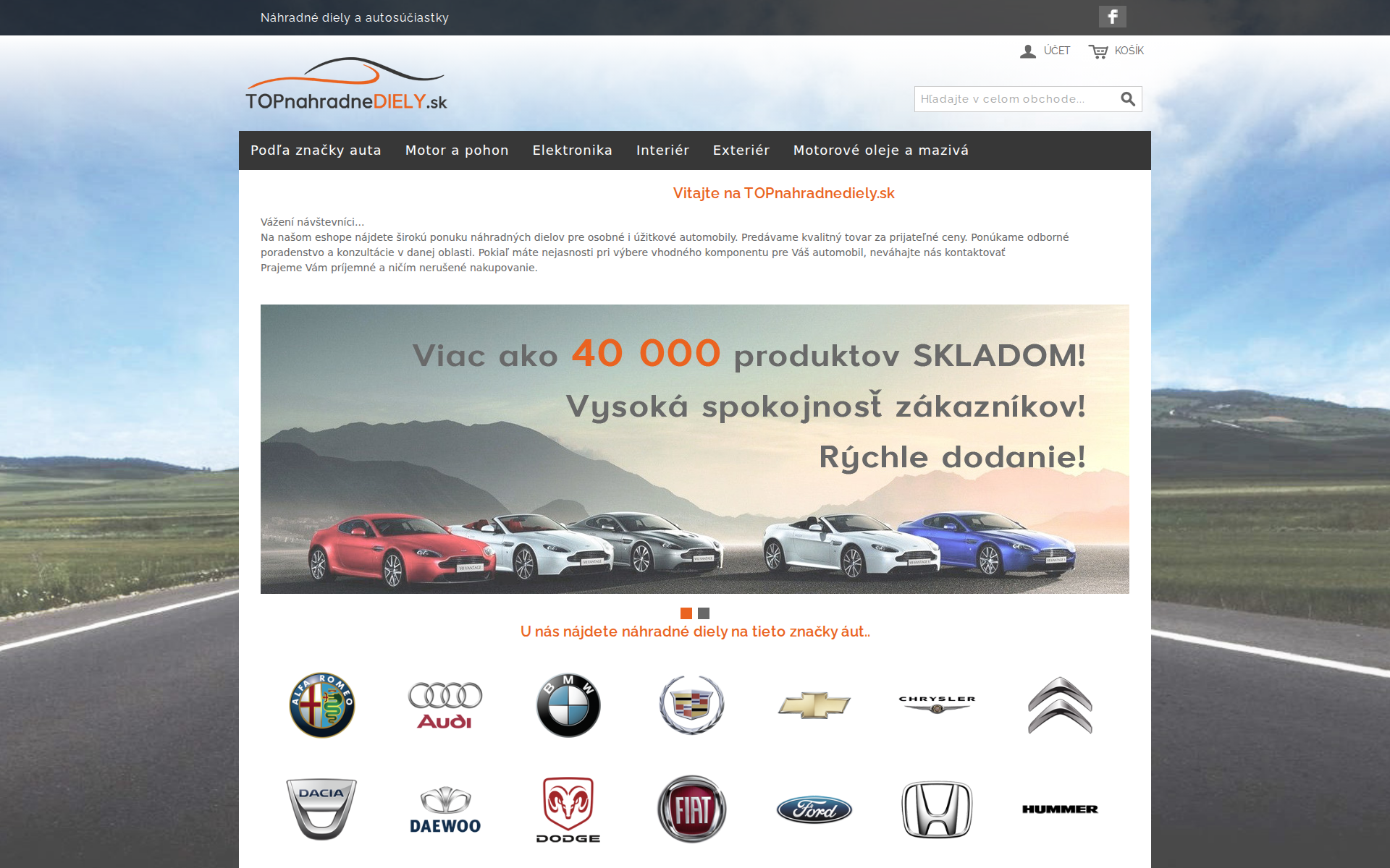 Náhľad webu topnahradnediely.sk