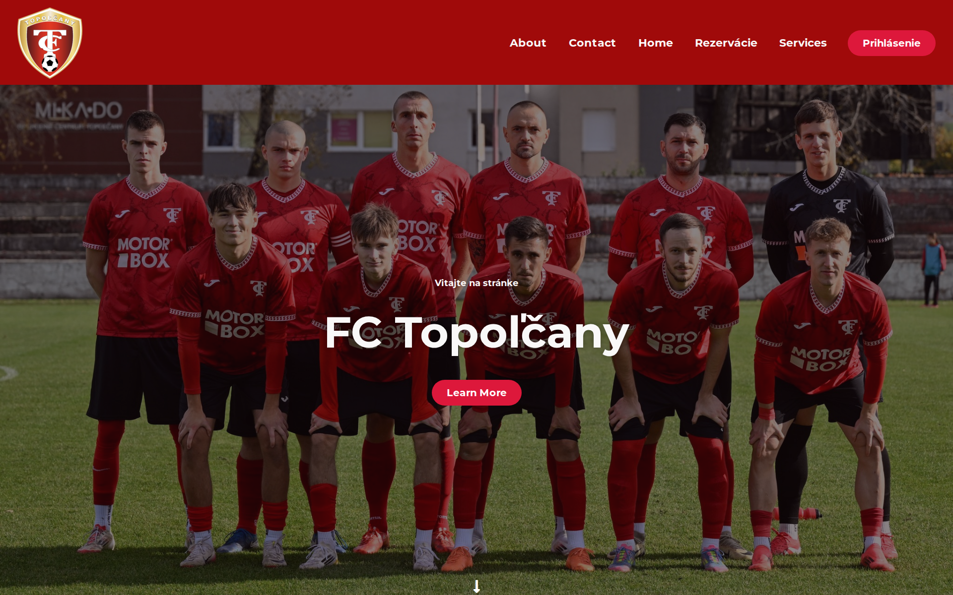 Náhľad webu topolcanyfc.sk