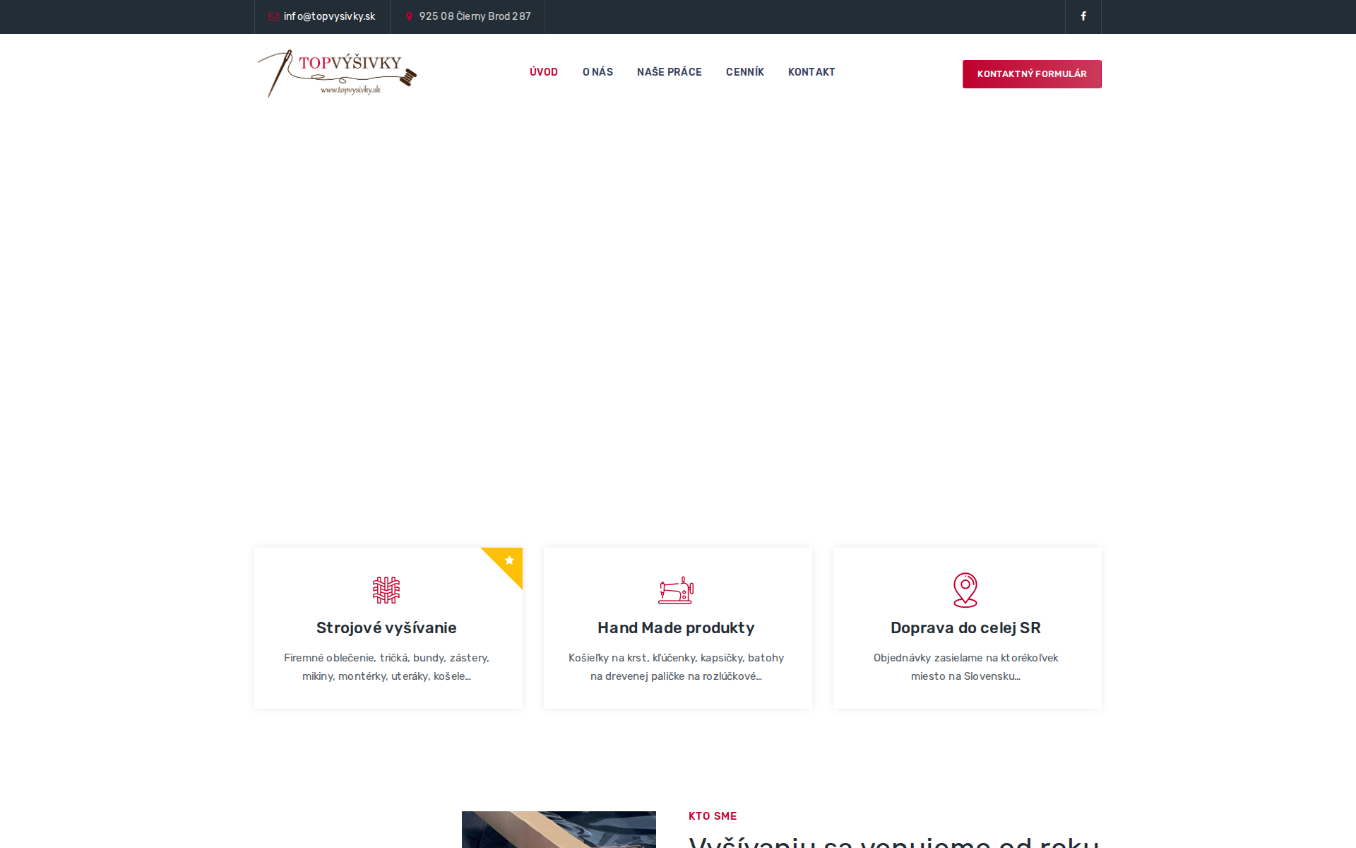 Náhľad webu topvysivky.sk