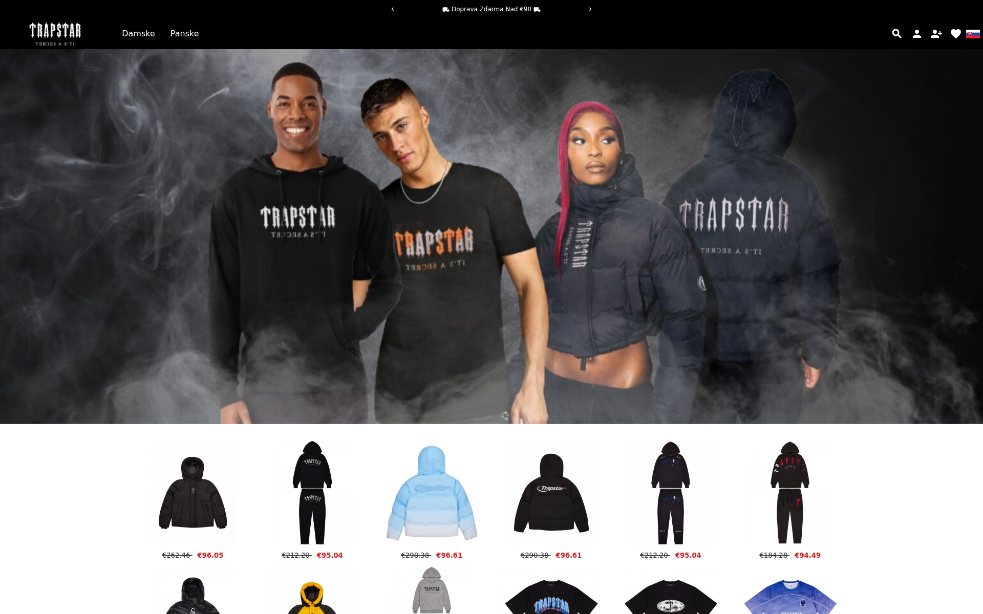 Náhľad webu trapstars.sk