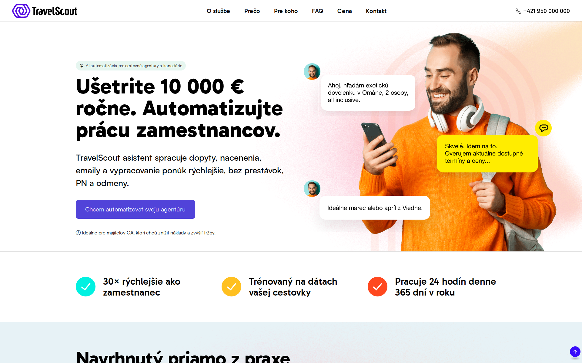 Náhľad webu travelasistent.sk