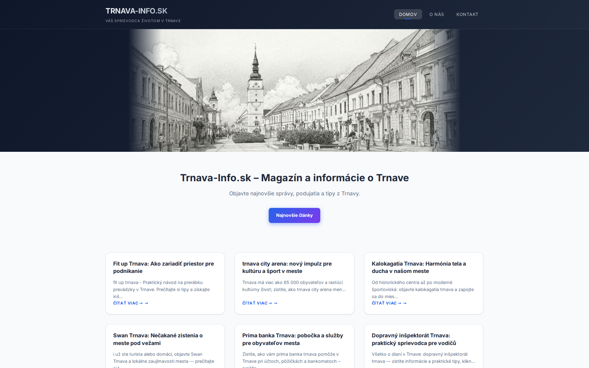 Náhľad webu trnava-info.sk