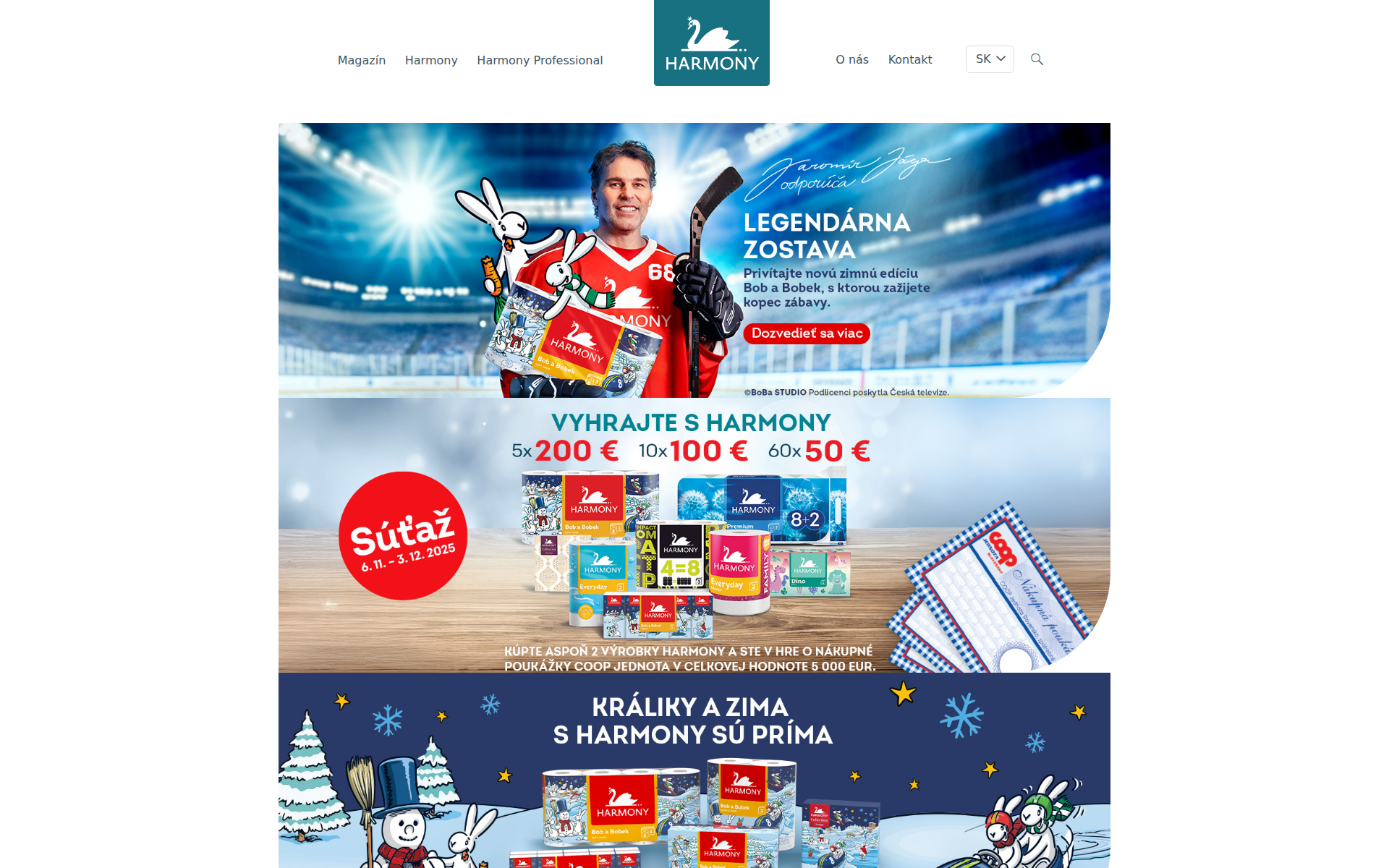 Náhľad webu tvojeharmony.sk