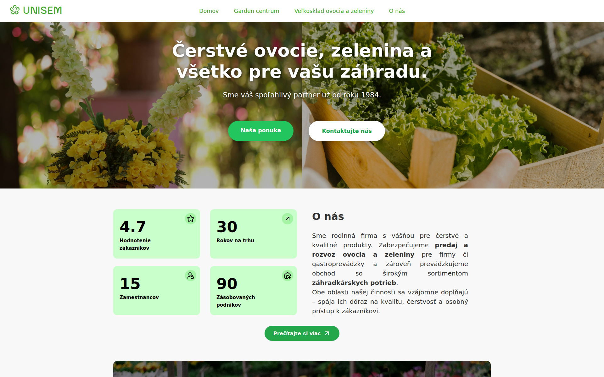 Náhľad webu unisem-vvm.sk