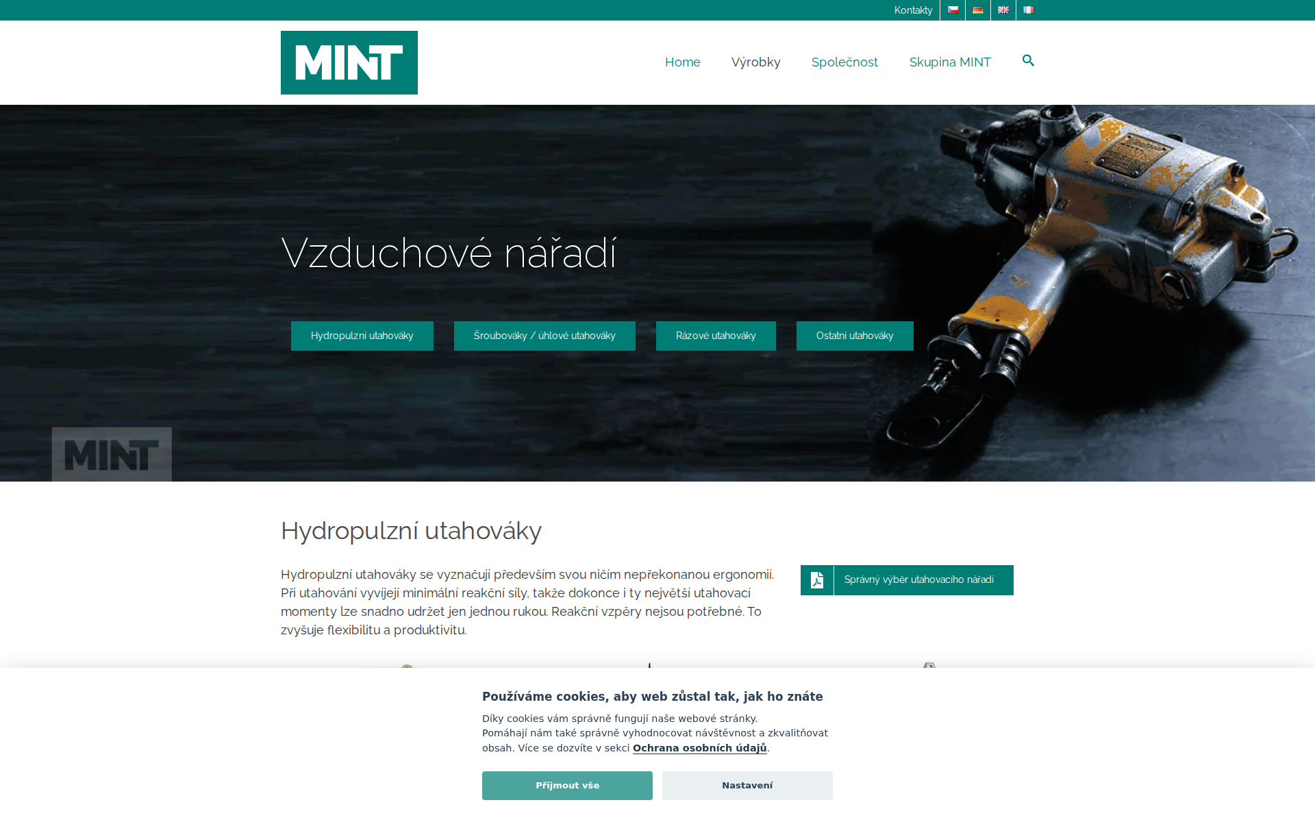 Náhľad webu uryu.sk