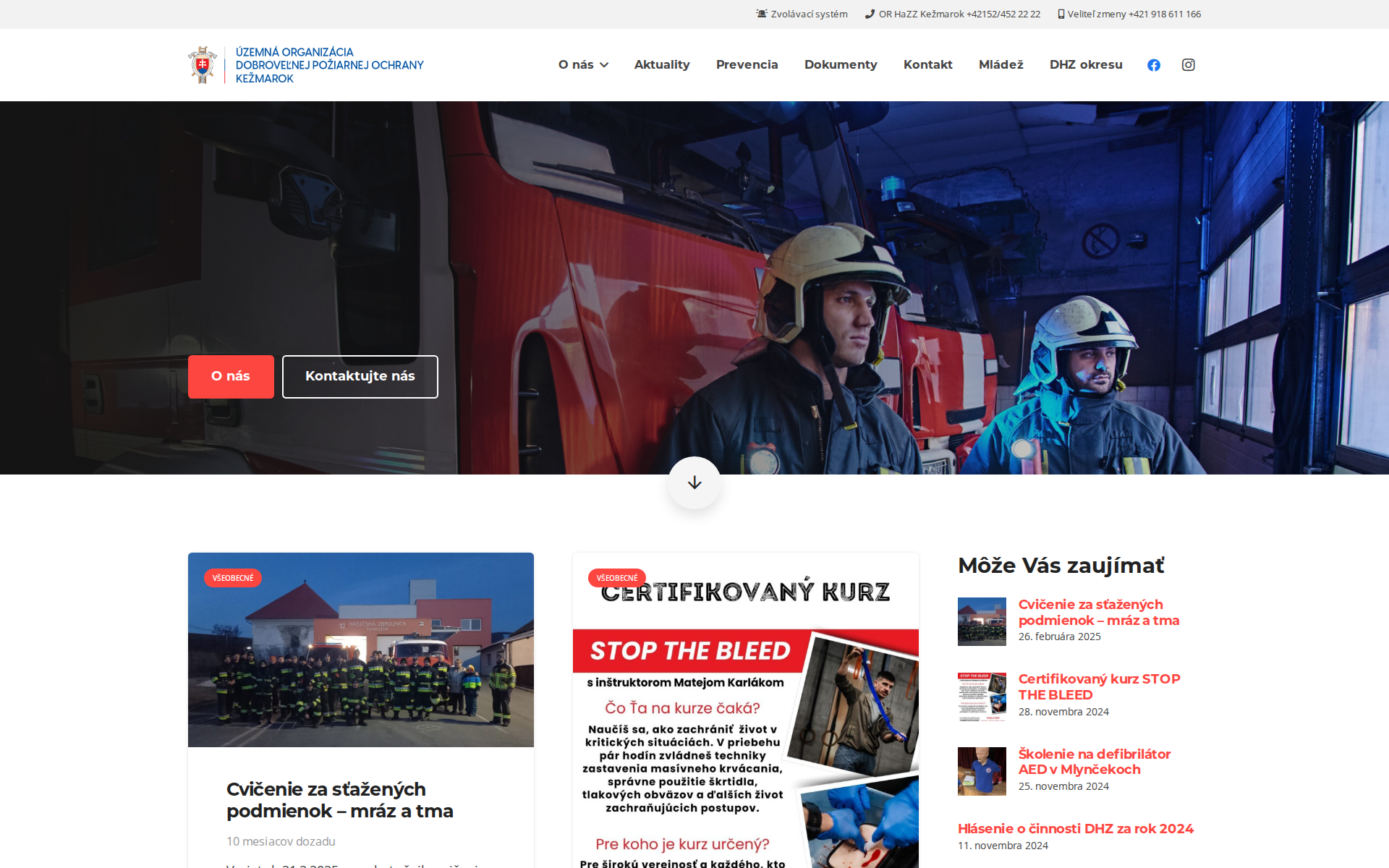 Náhľad webu uzodpokezmarok.sk