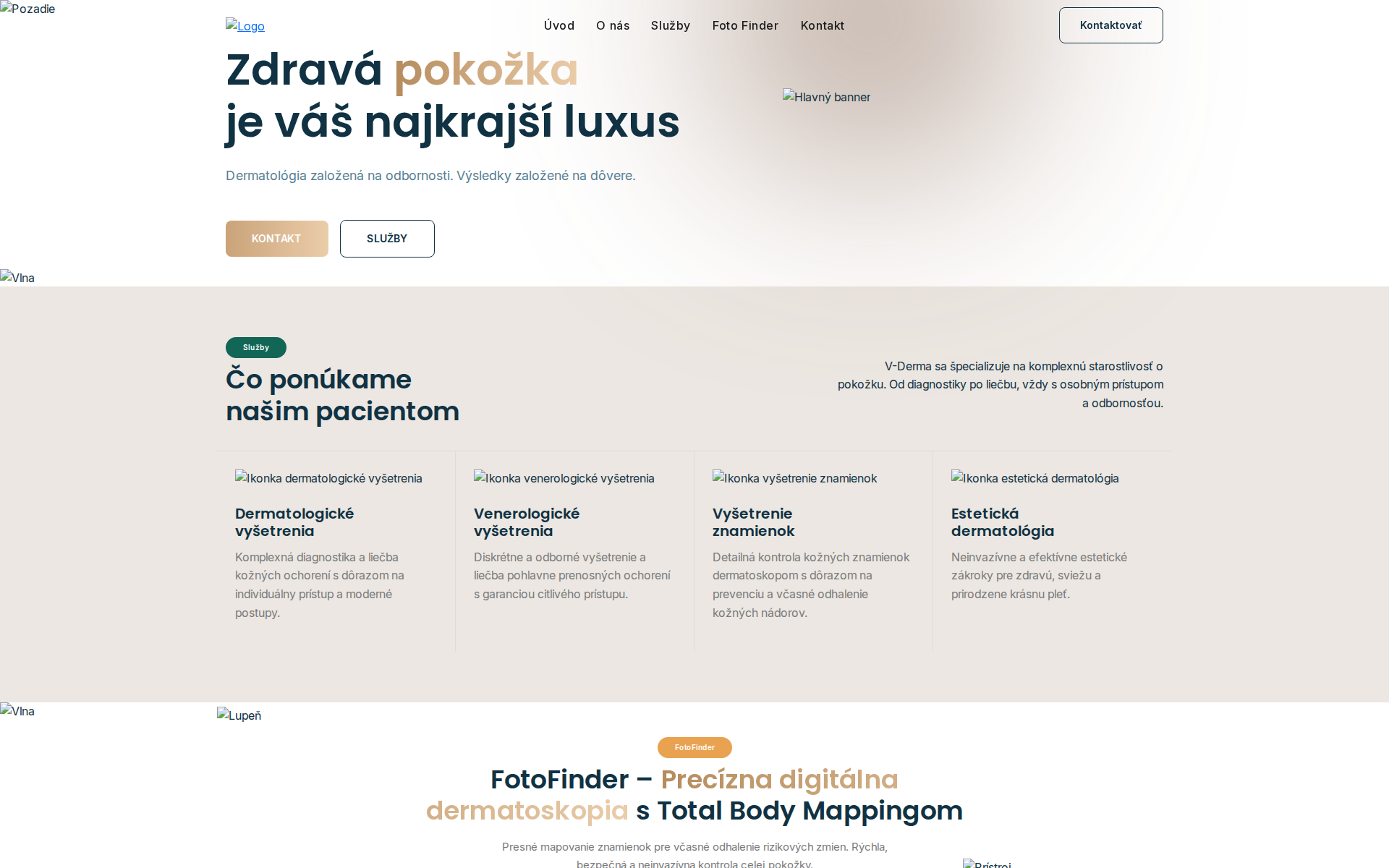 Náhľad webu v-derma.sk