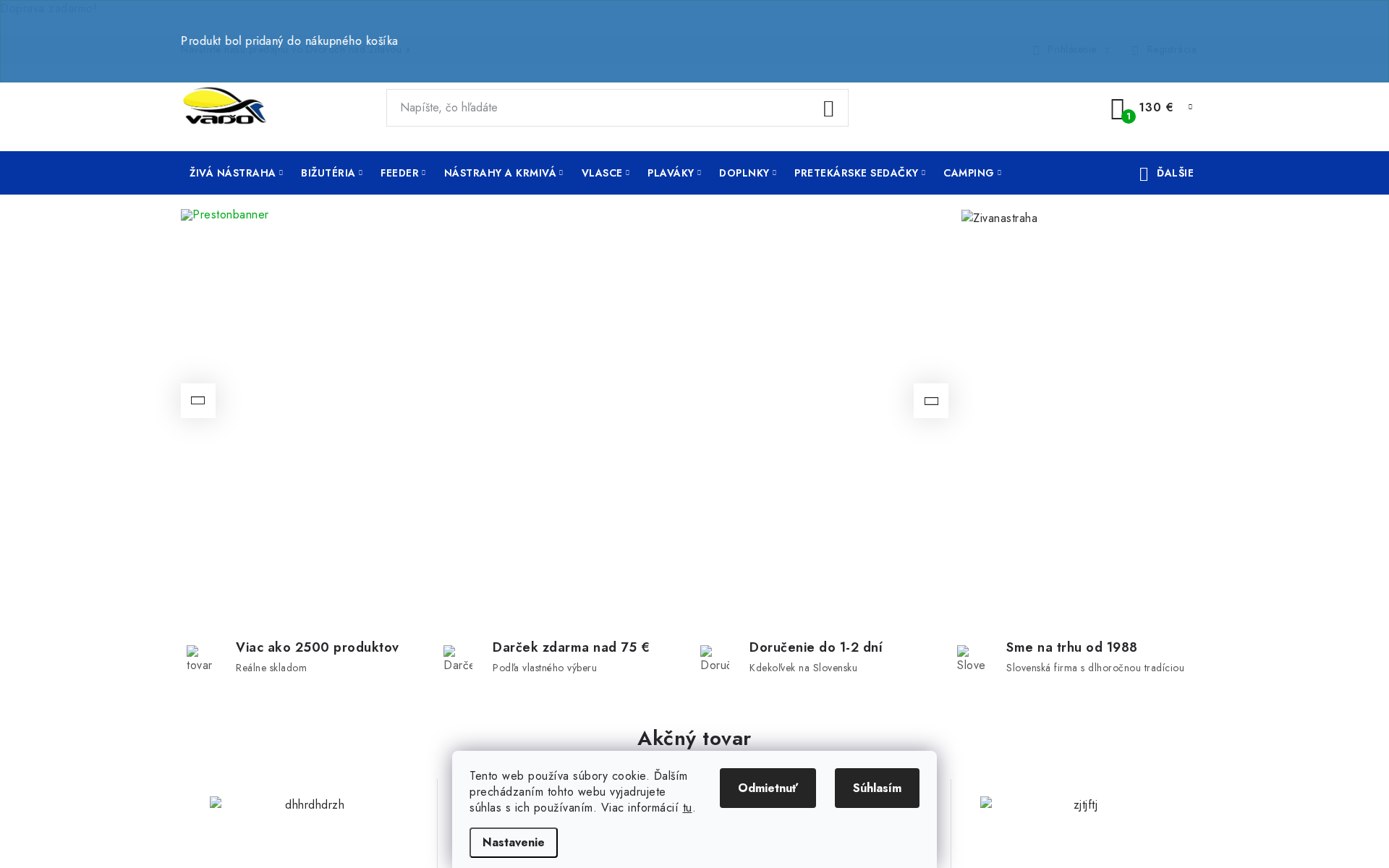 Náhľad webu vado.sk