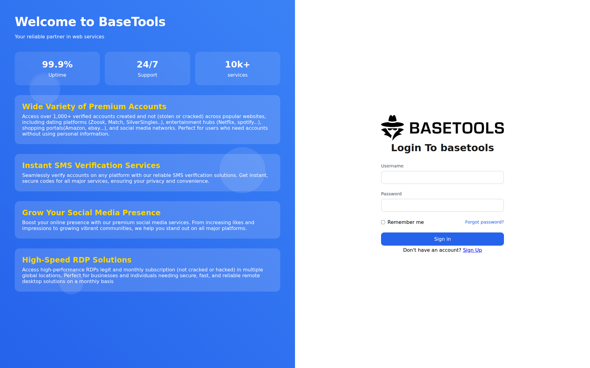 Náhľad webu vasetools.sk