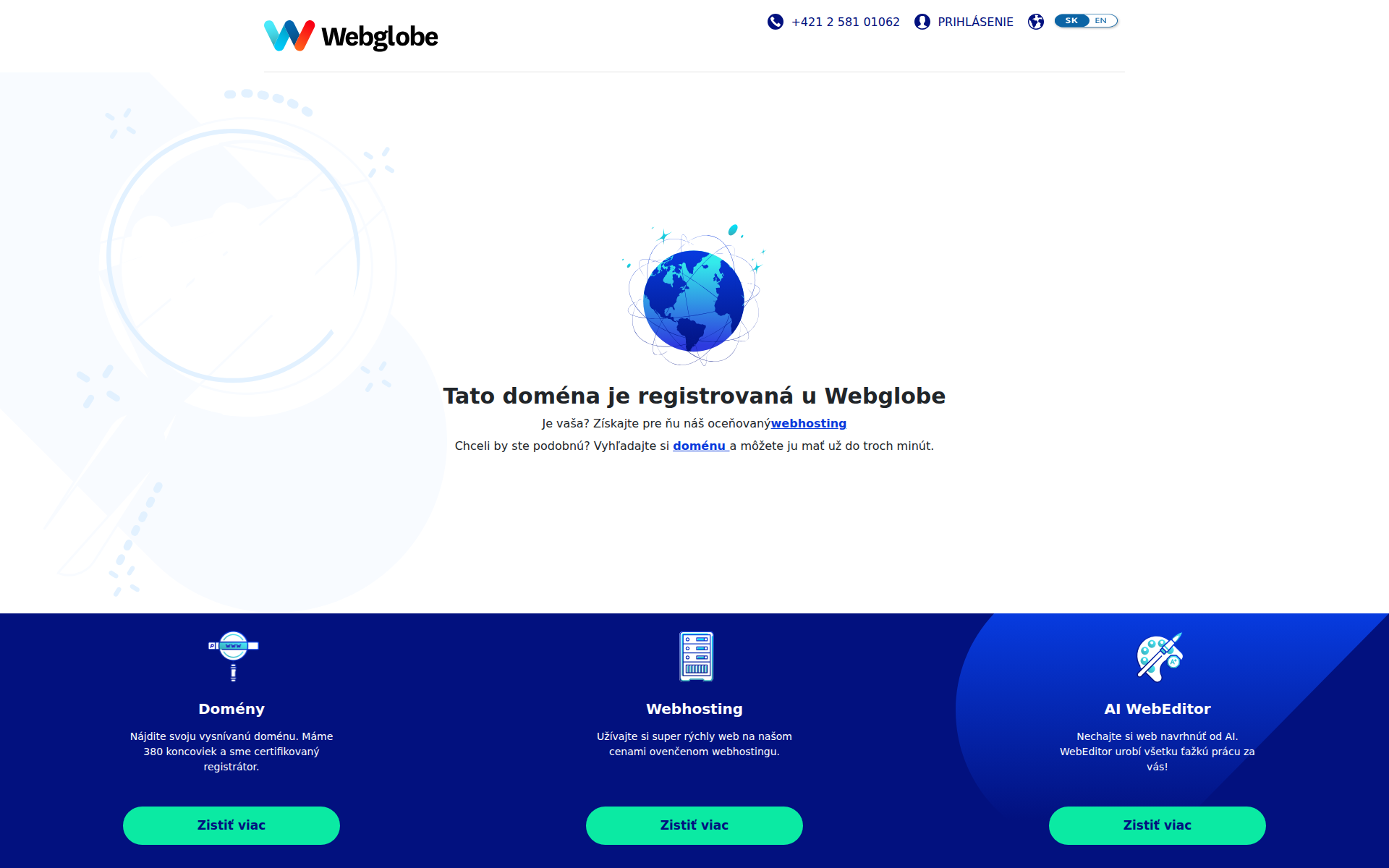 Náhľad webu veluria.sk