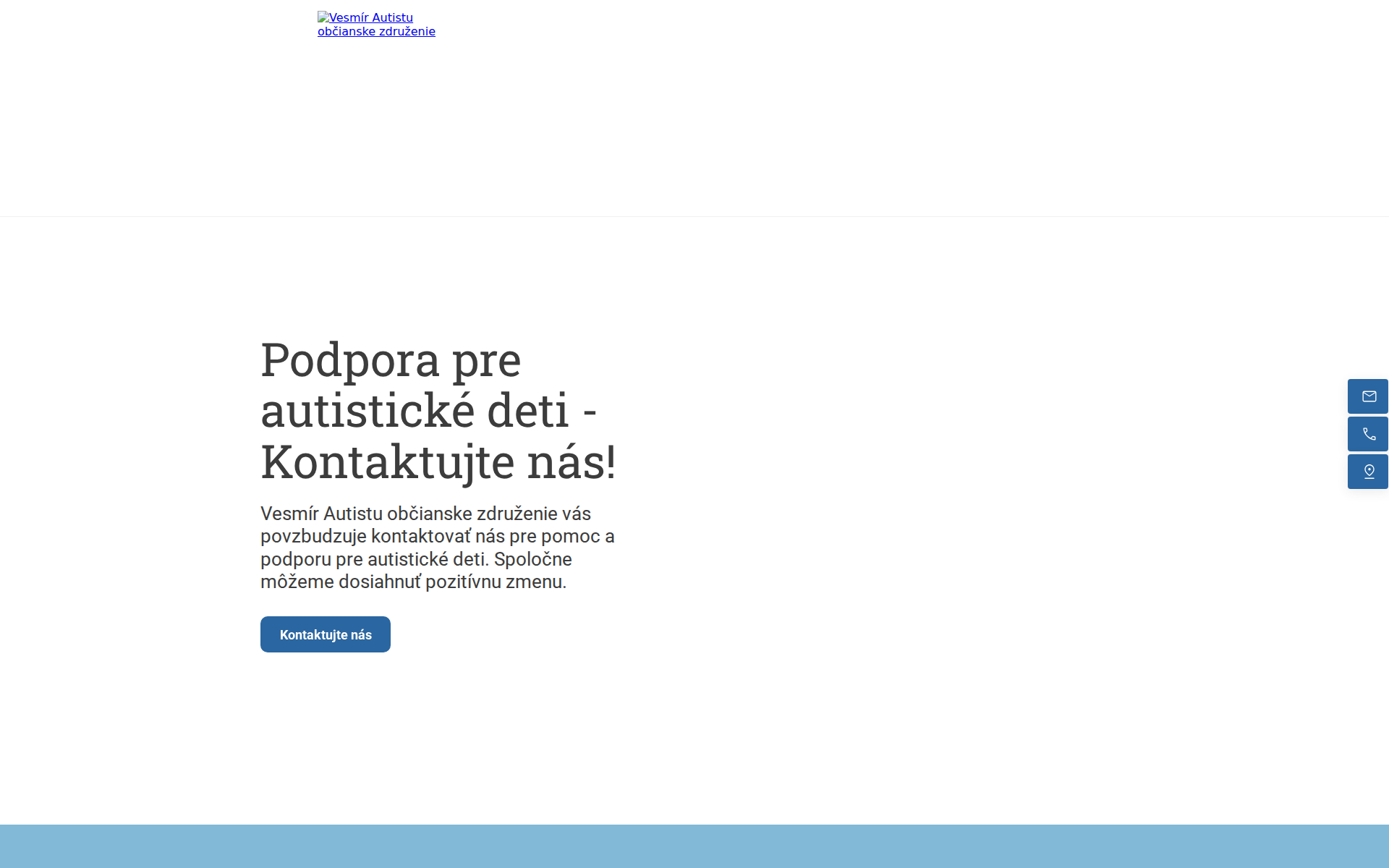 Náhľad webu vesmirautistu.sk