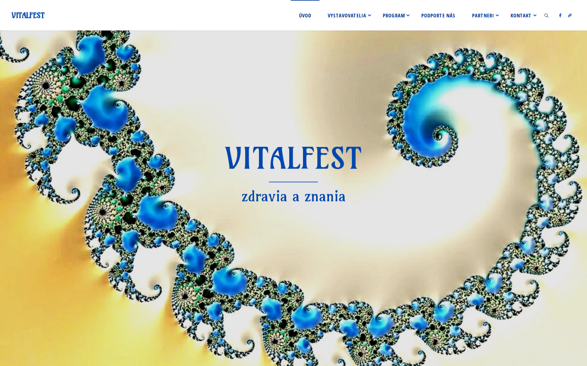 Náhľad webu vitalfest.sk
