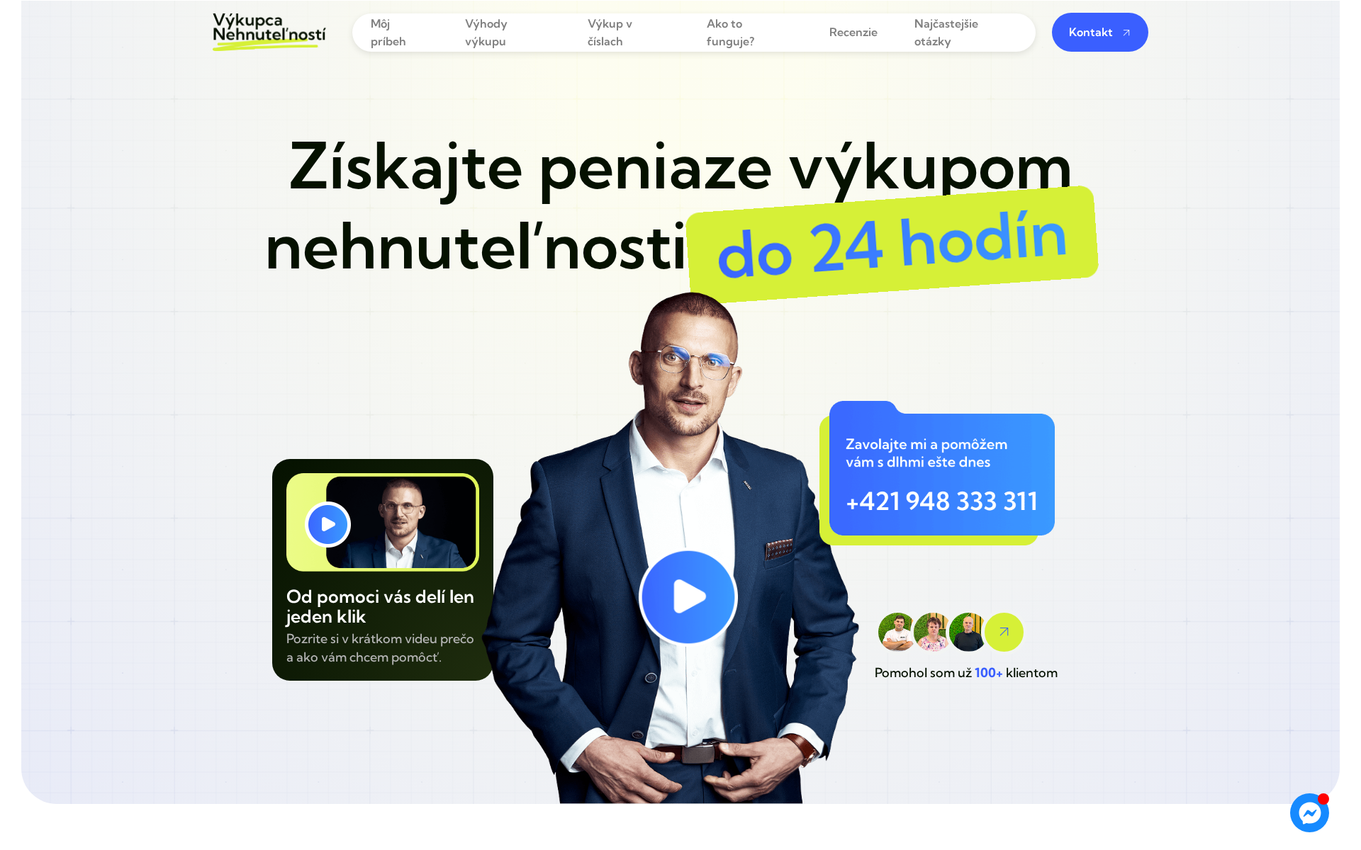 Náhľad webu vykupcanehnutelnosti.sk
