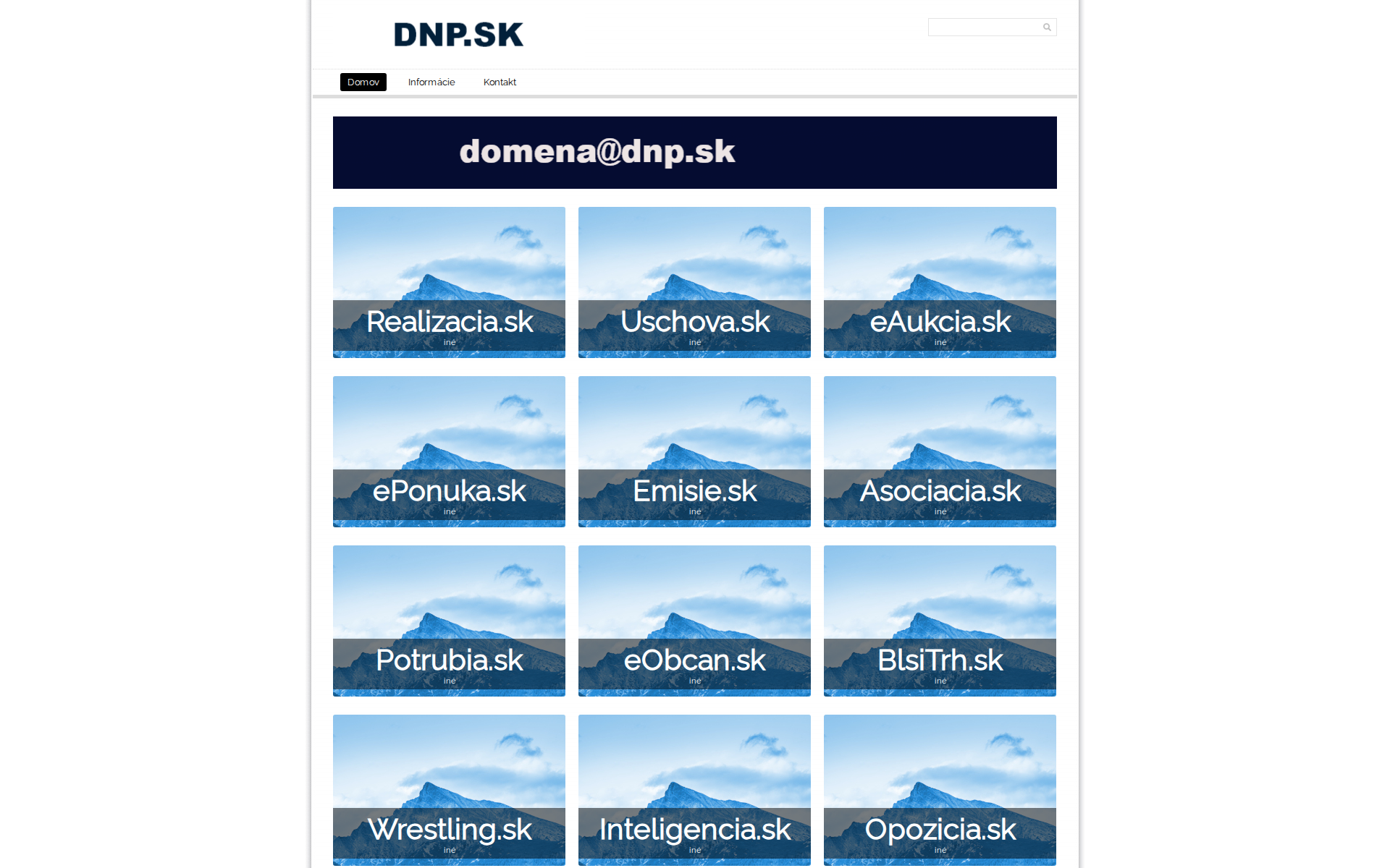 Náhľad webu vymena.sk