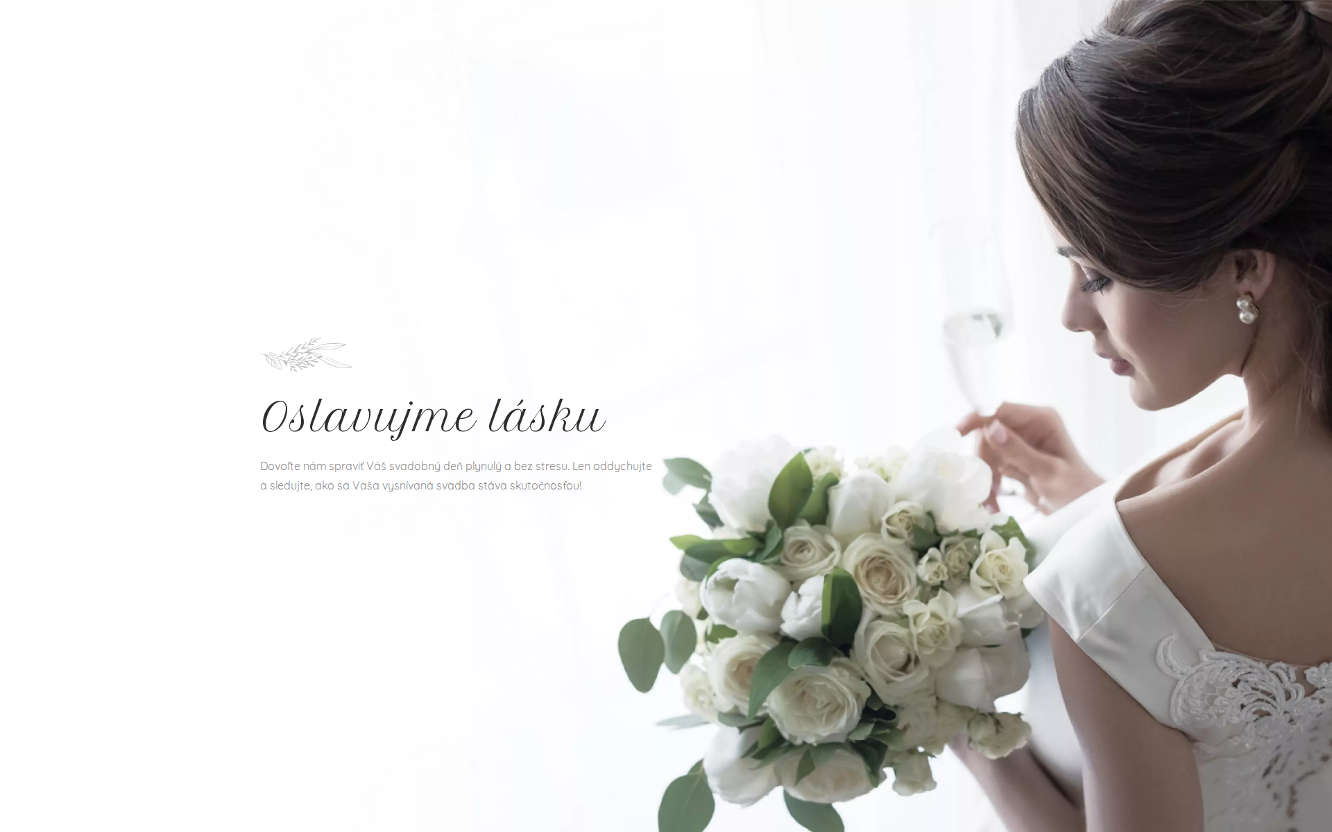 Náhľad webu weddinglady.sk