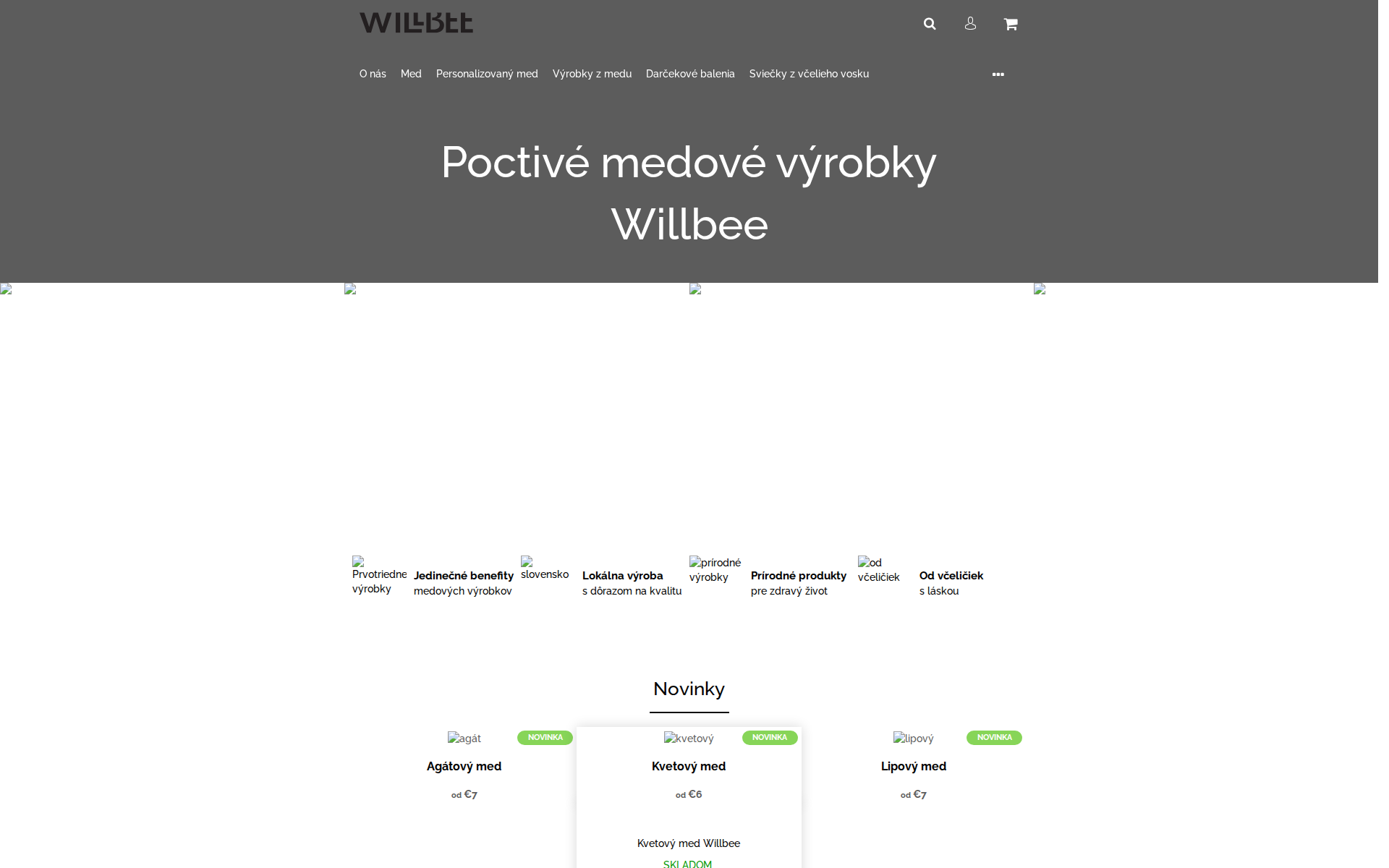 Náhľad webu willbee.sk