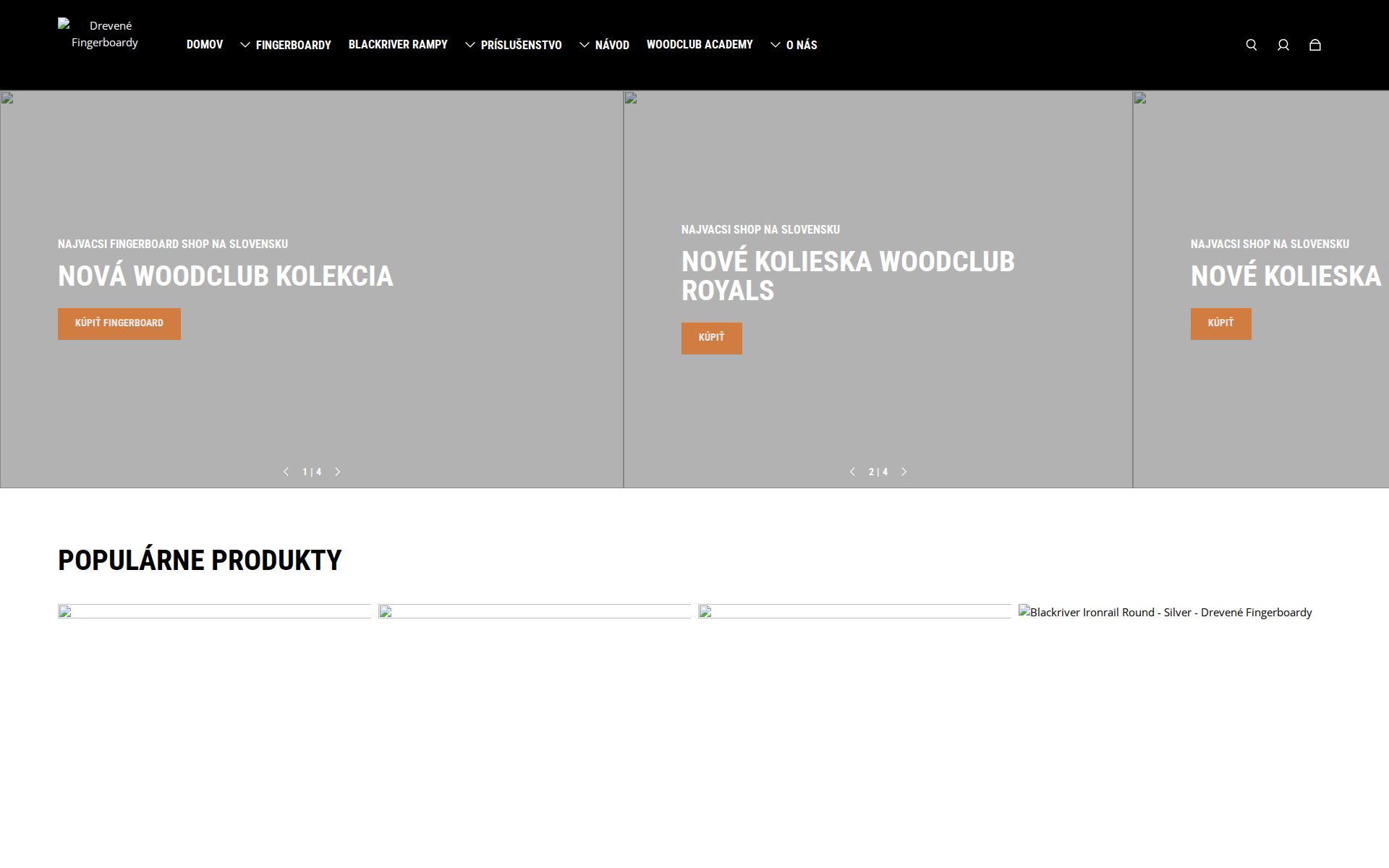 Náhľad webu woodclub.sk