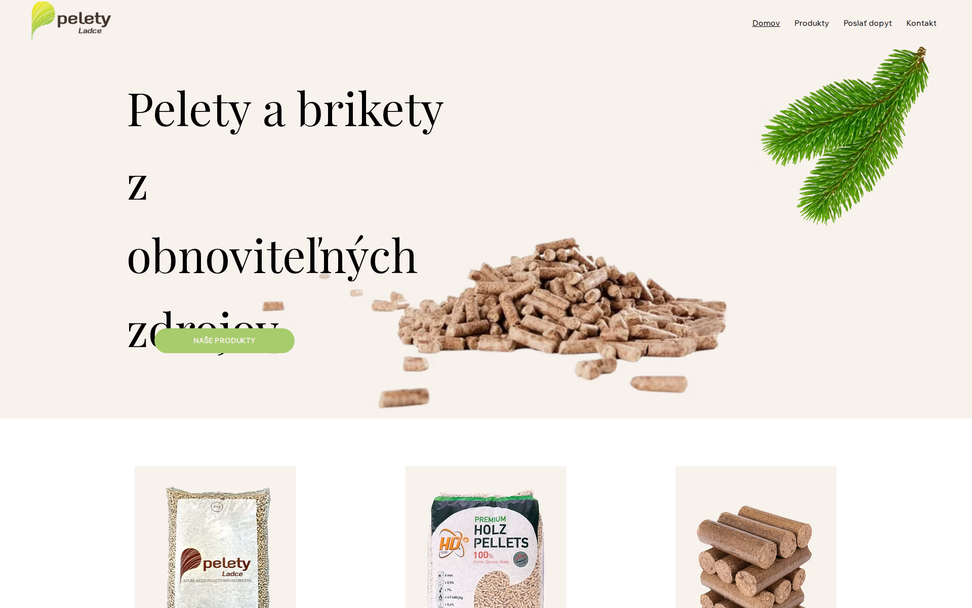 Náhľad webu wpellets.sk