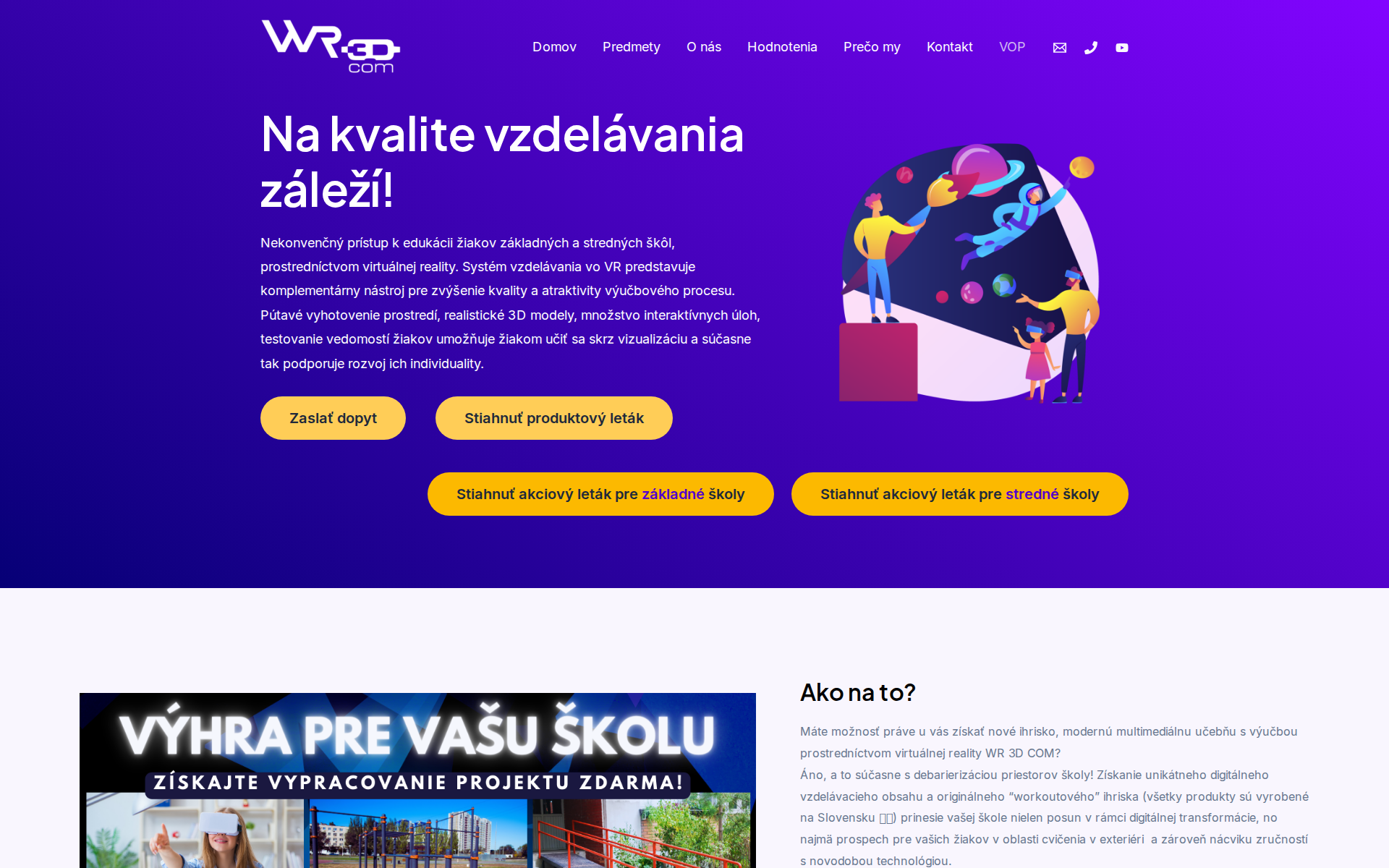 Náhľad webu wr3dcom.sk