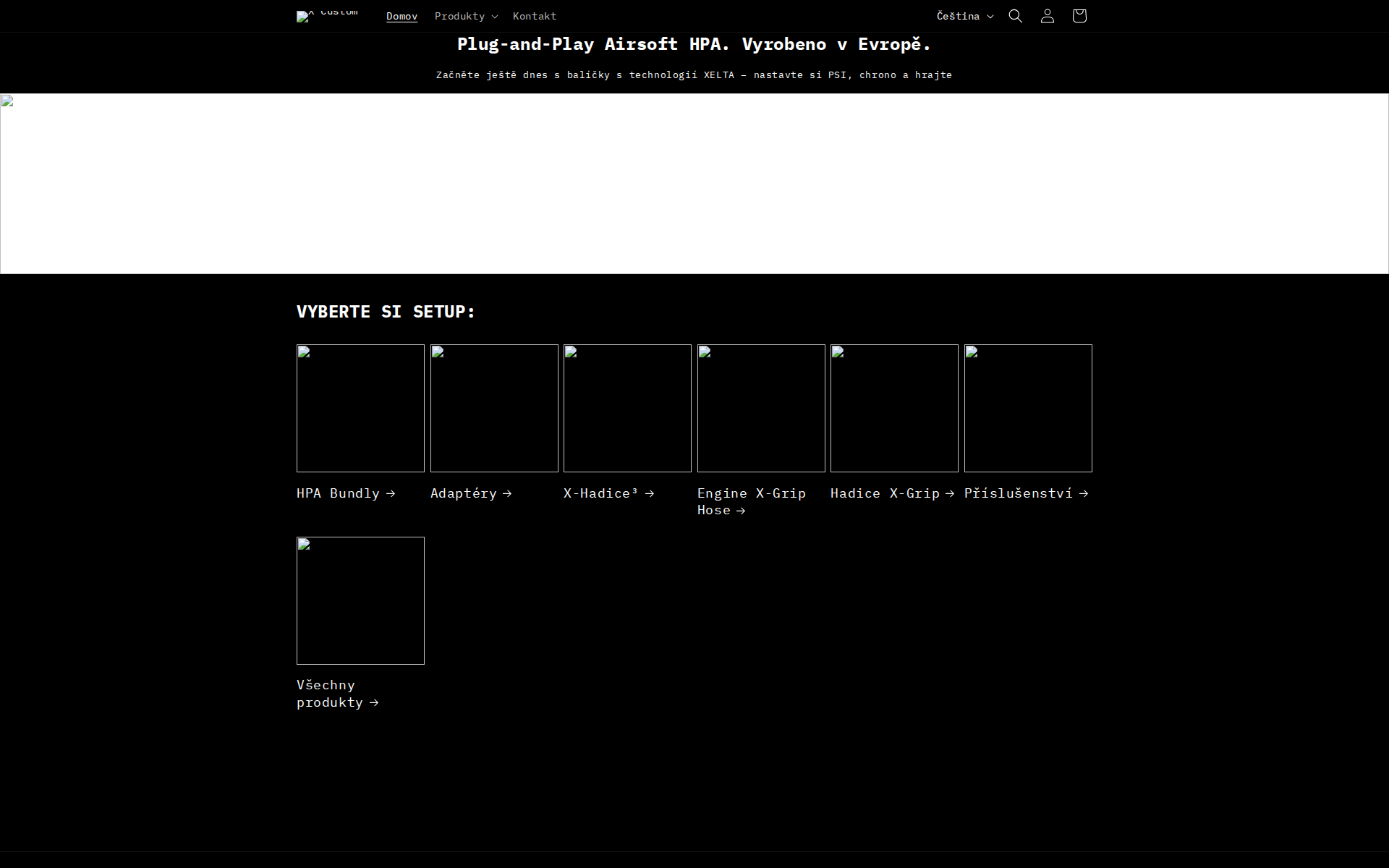 Náhľad webu xcustom.sk