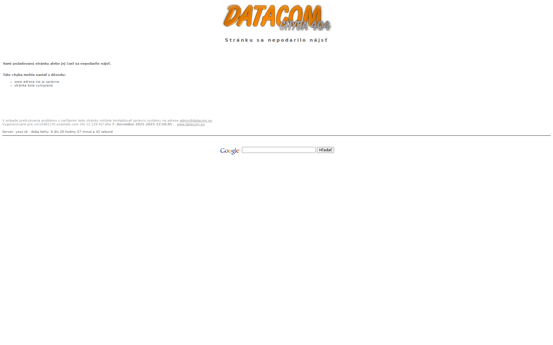 Náhľad webu yess.sk