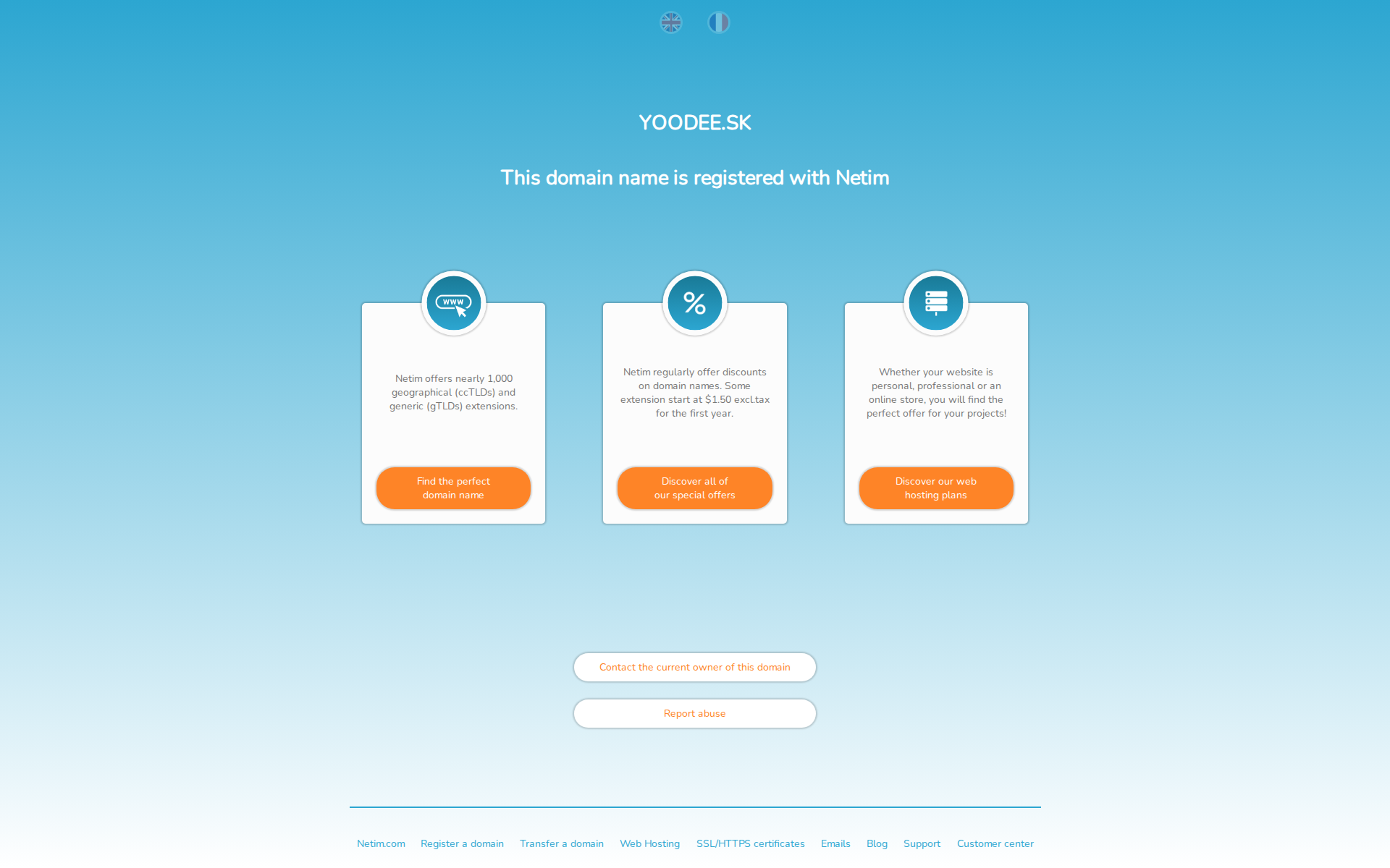 Náhľad webu yoodee.sk