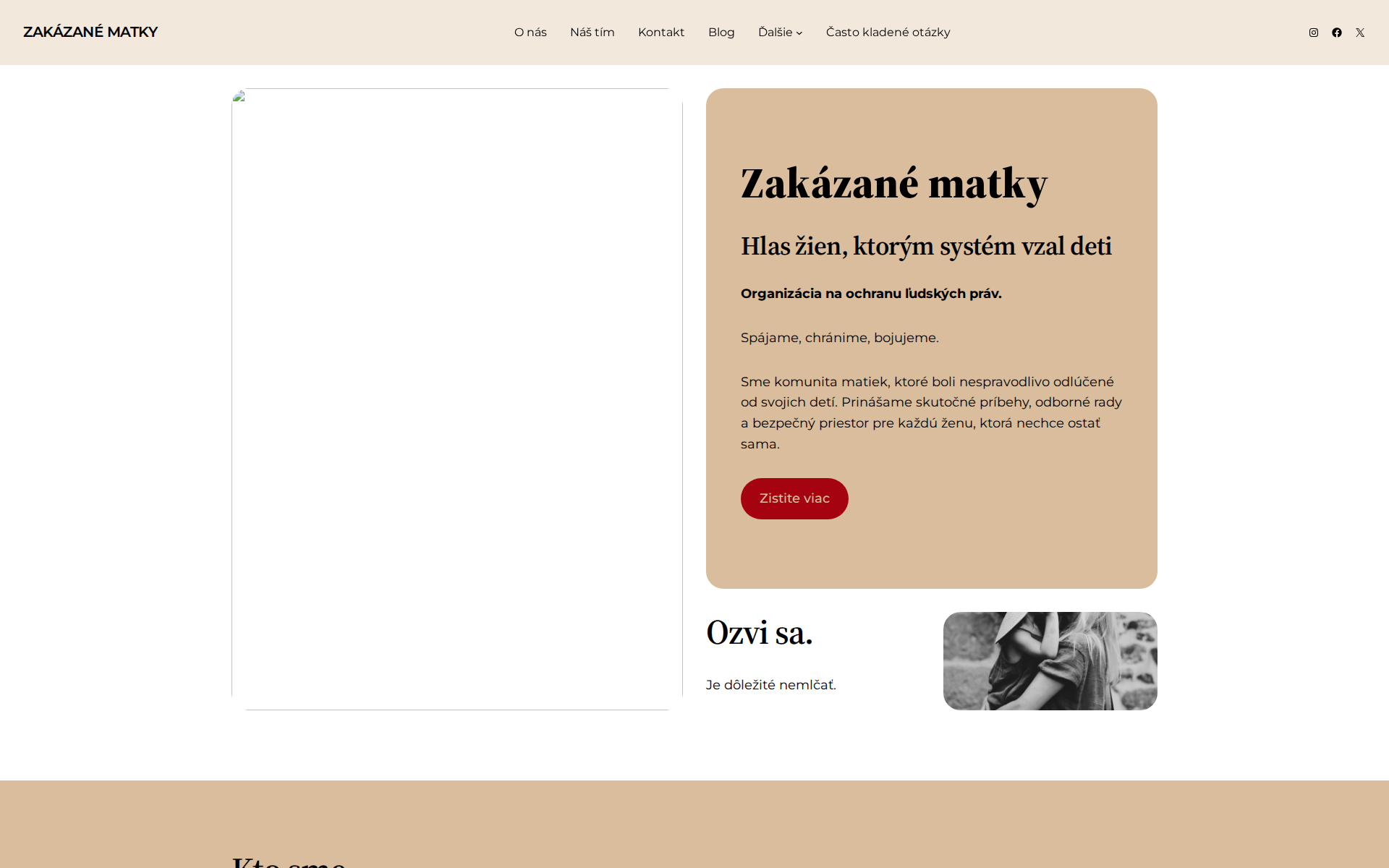 Náhľad webu zakazane-matky.sk