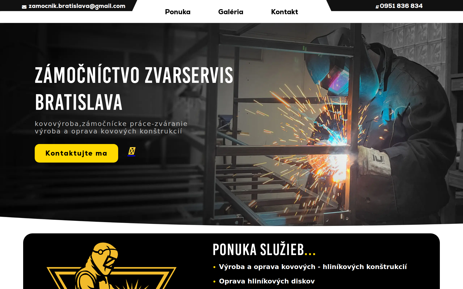 Náhľad webu zamocnik-bratislava.sk