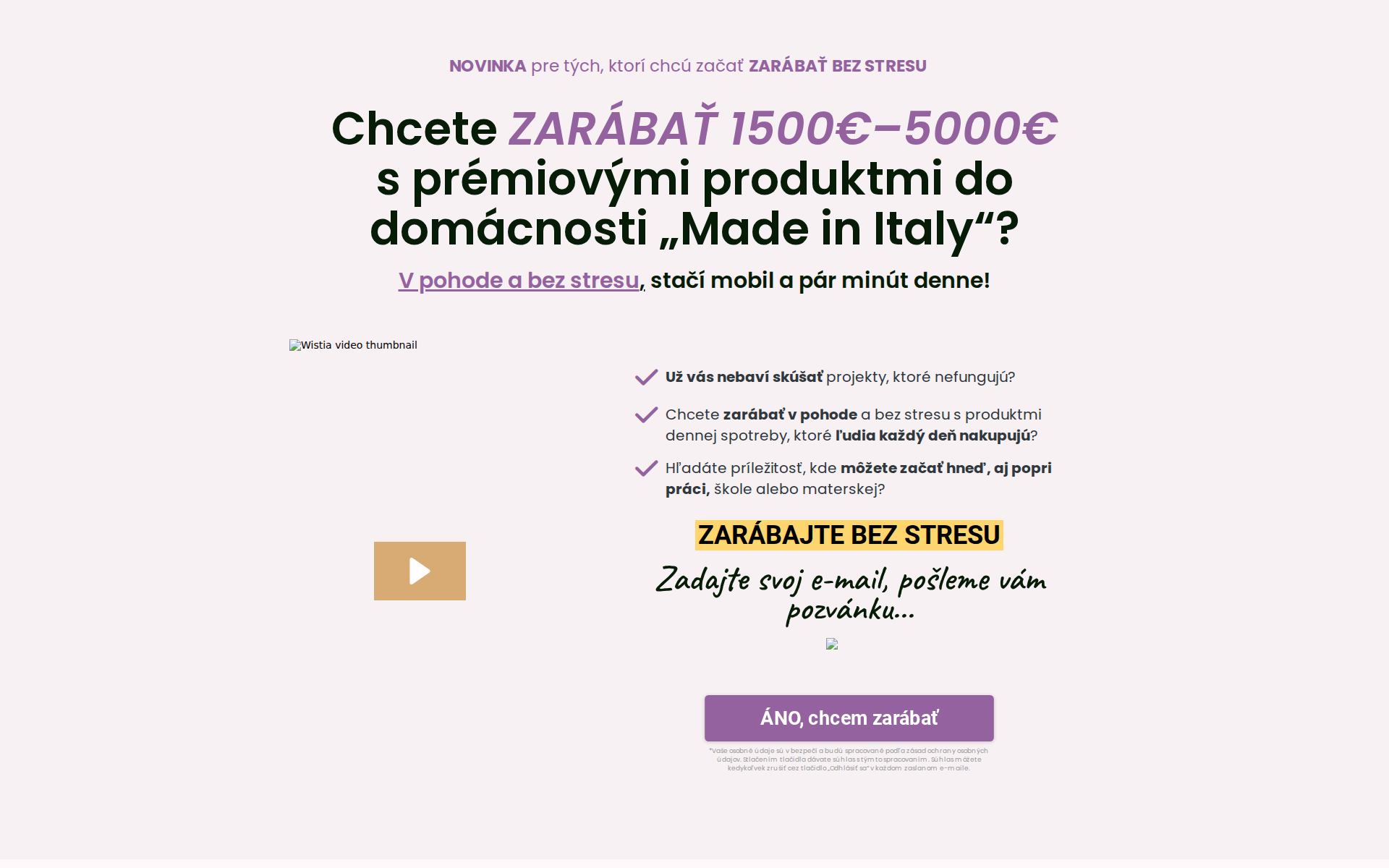 Náhľad webu zarabajme.sk